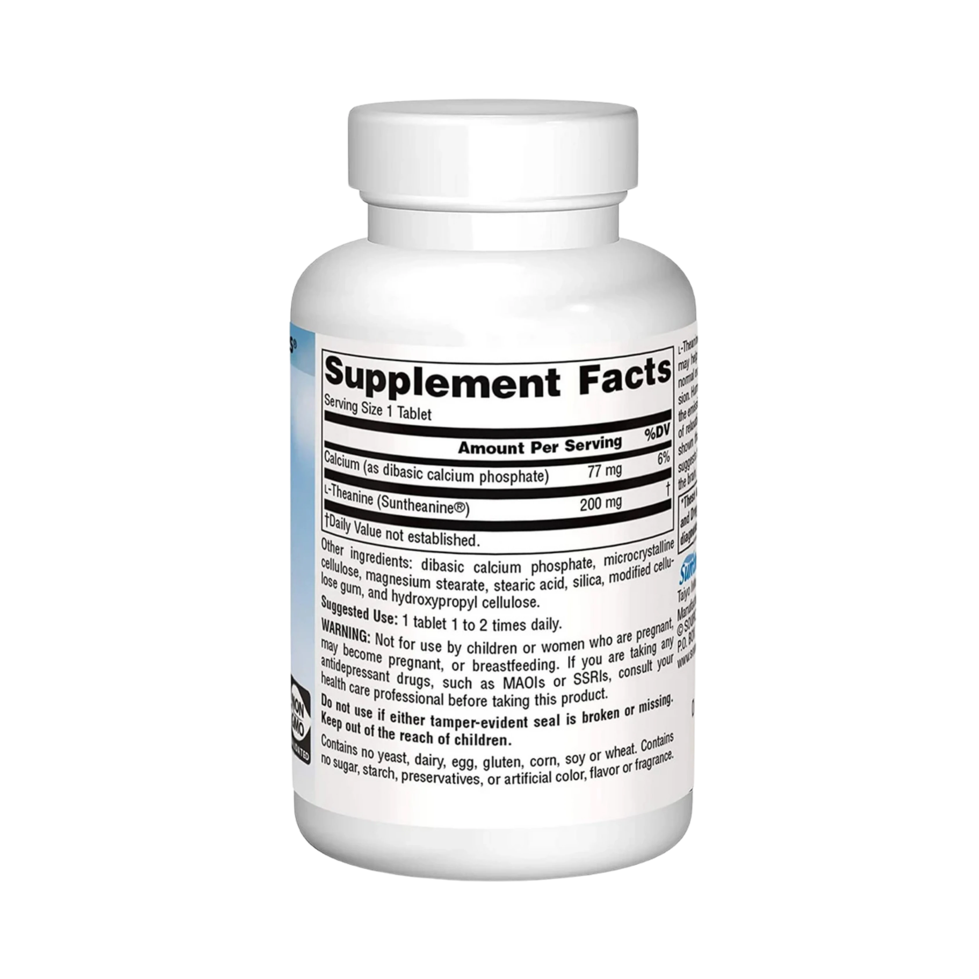 Source Naturals, Serene Science L-Theanine, 200 Mg, 30 Tablets