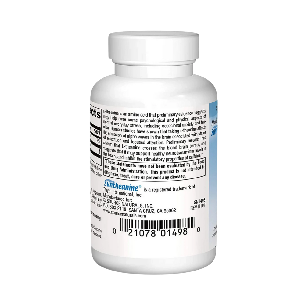 Source Naturals, Serene Science L-Theanine, 200 Mg, 30 Tablets