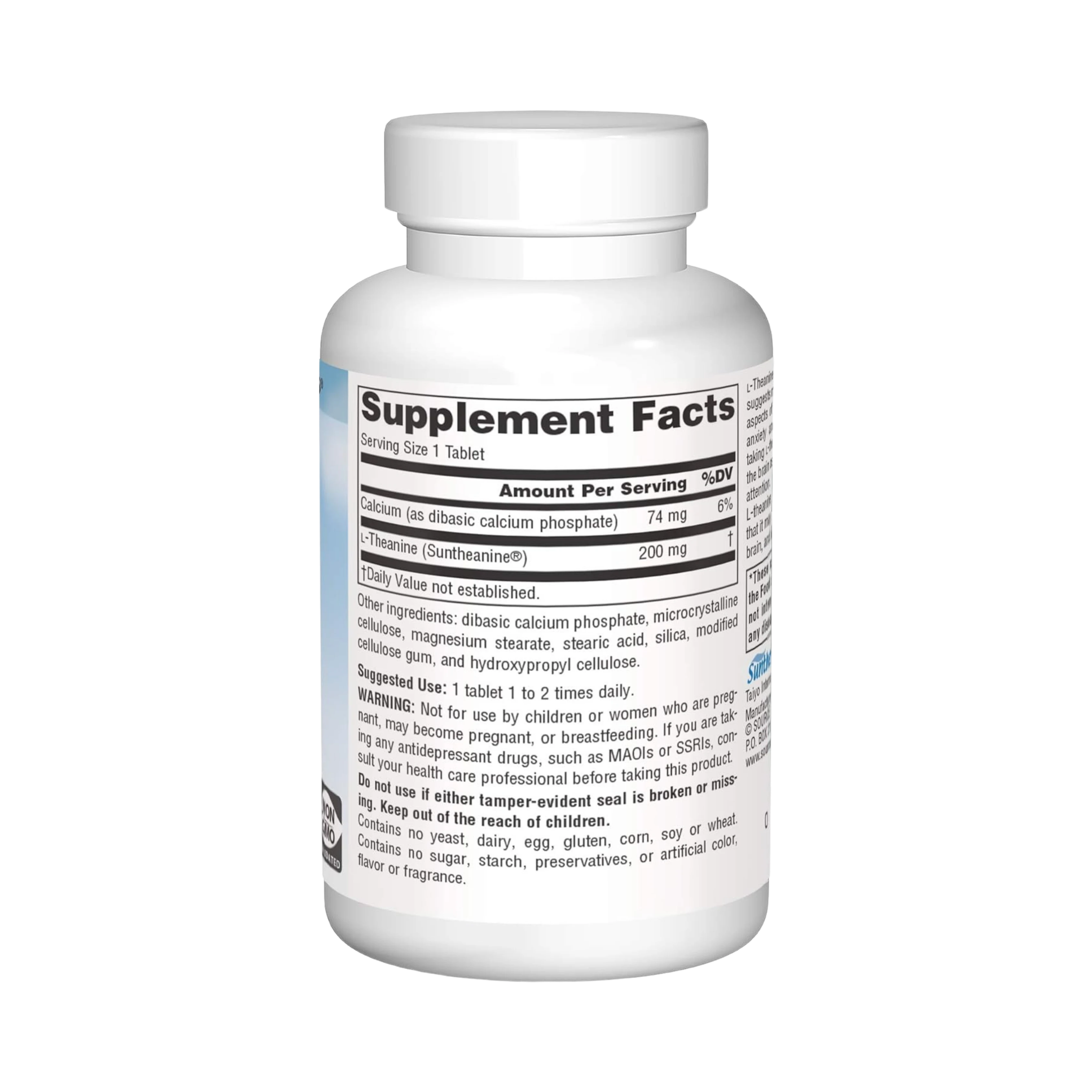 Source Naturals, Serene Science L-Theanine, 200 Mg, 60 Tablets