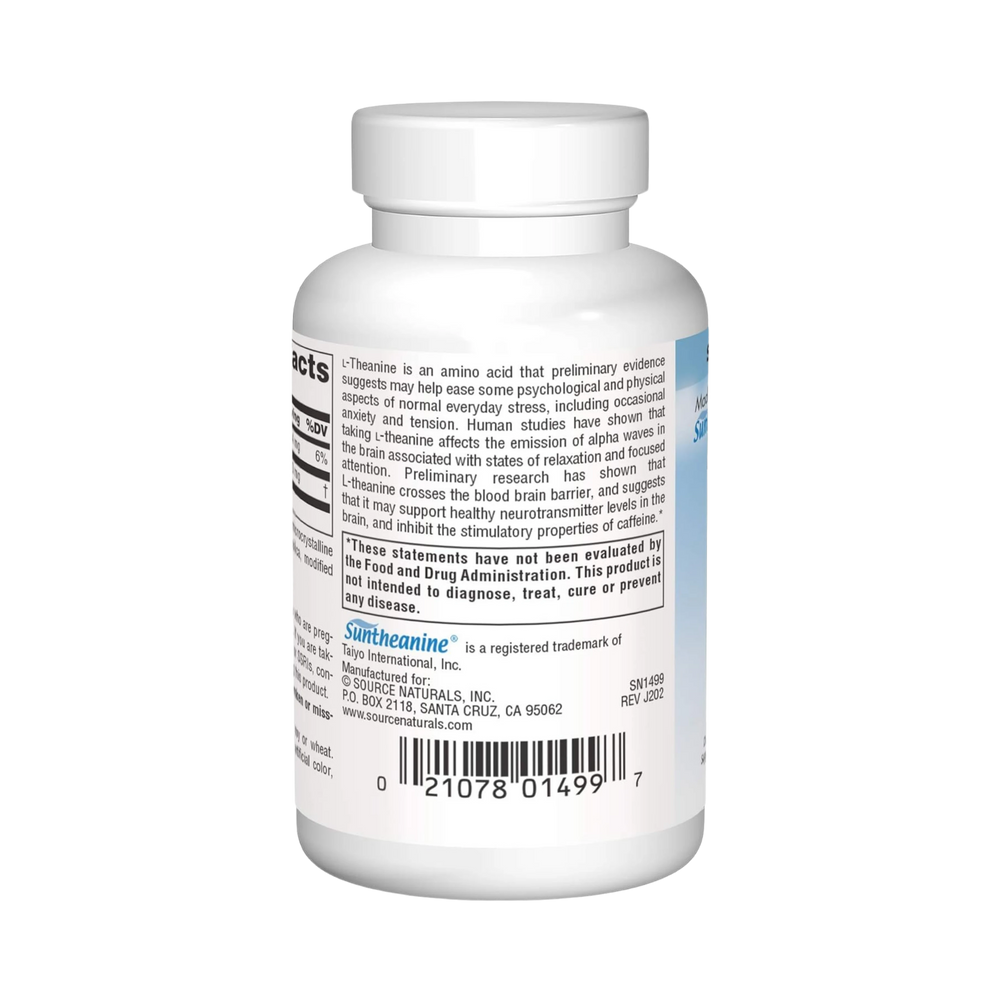 Source Naturals, Serene Science L-Theanine, 200 Mg, 60 Tablets