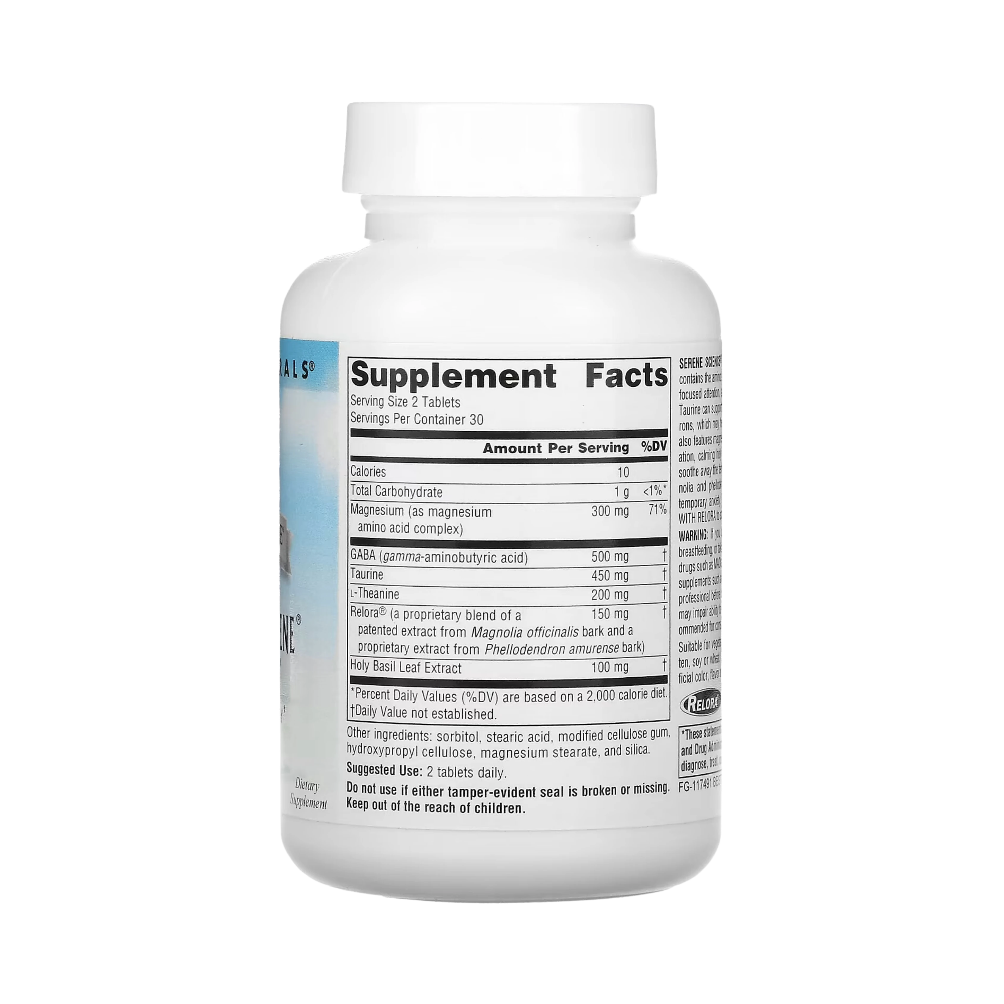 Source Naturals, Serene Science Theanine Serene with Relora, 30 Tablets