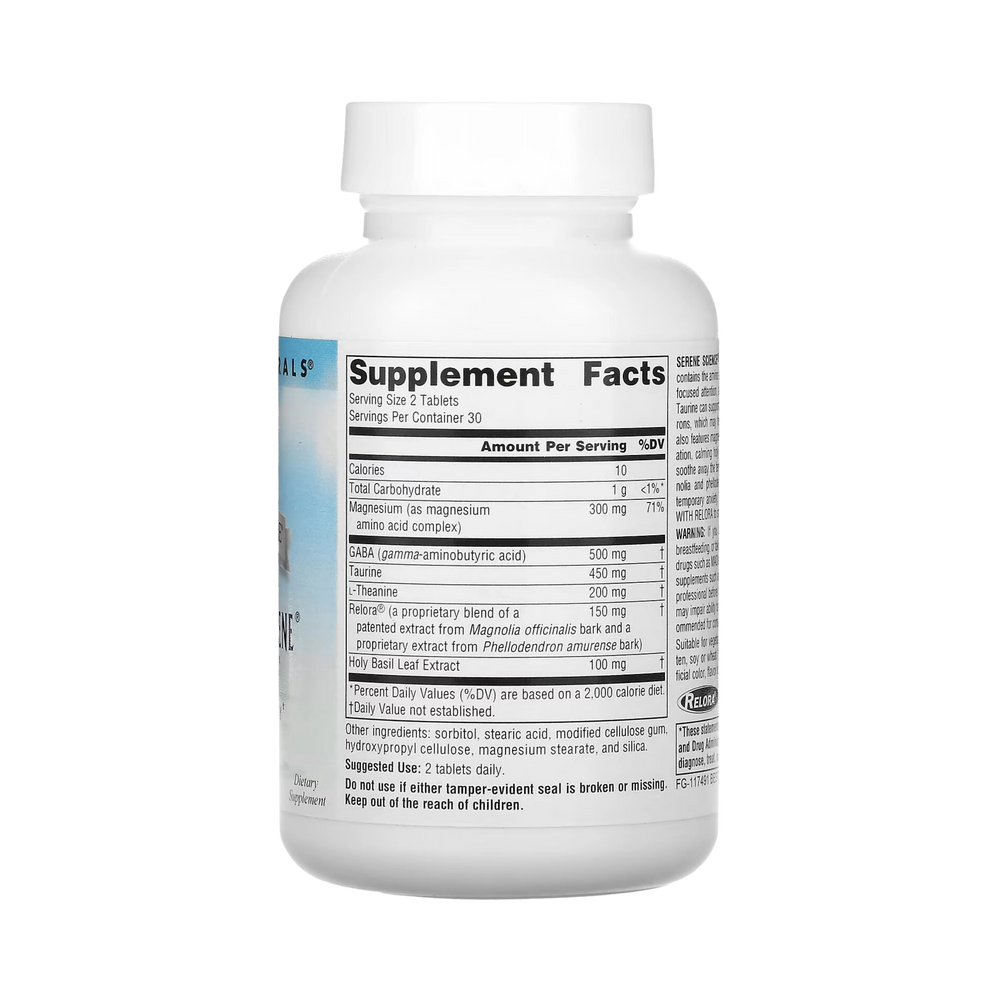 Source Naturals, Serene Science Theanine Serene with Relora, 30 Tablets