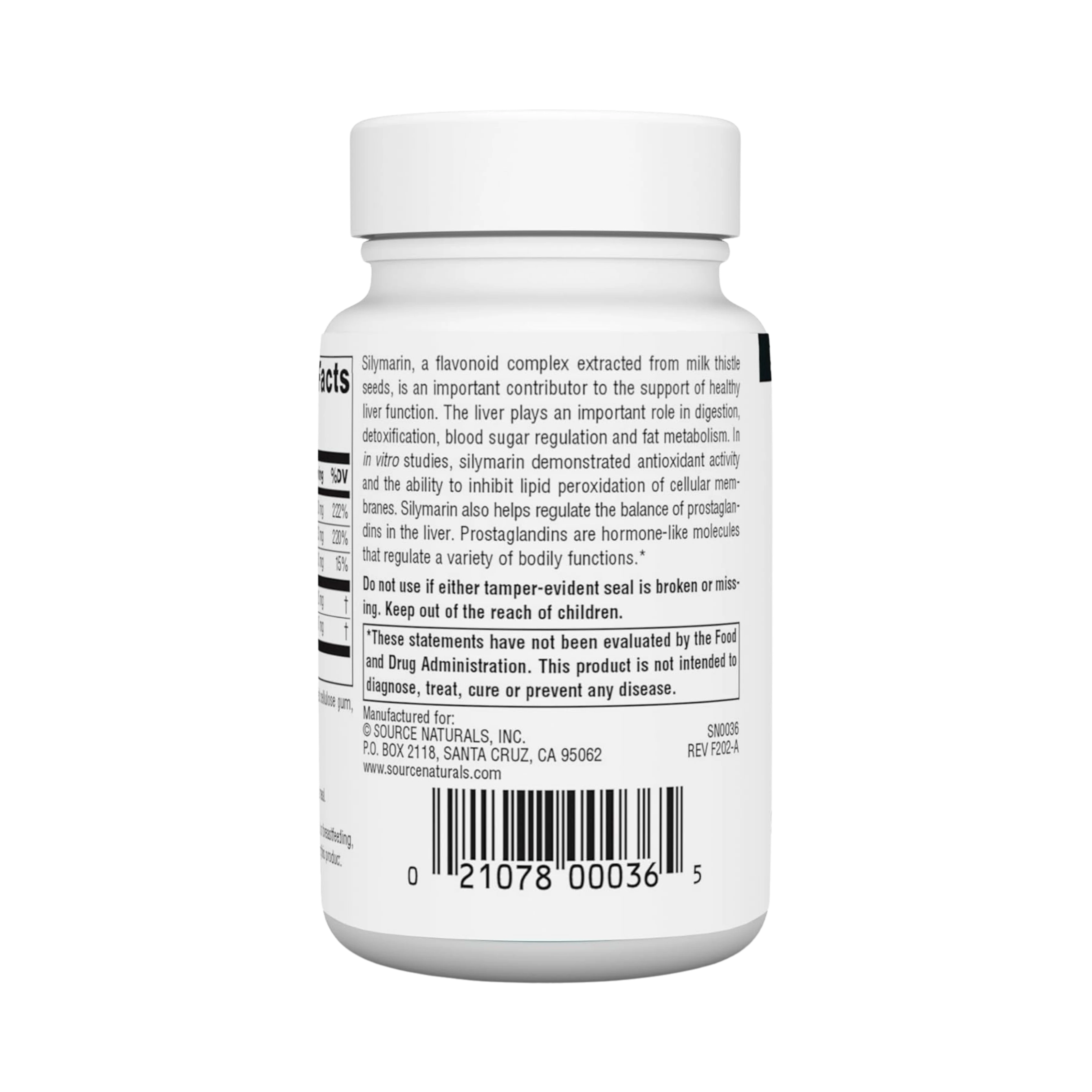 Source Naturals, Silymarin Plus, 60 Tablets