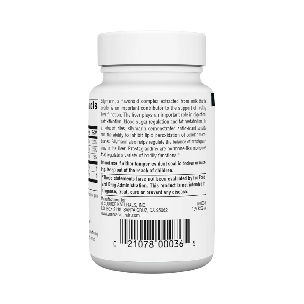 Source Naturals, Silymarin Plus, 60 Tablets