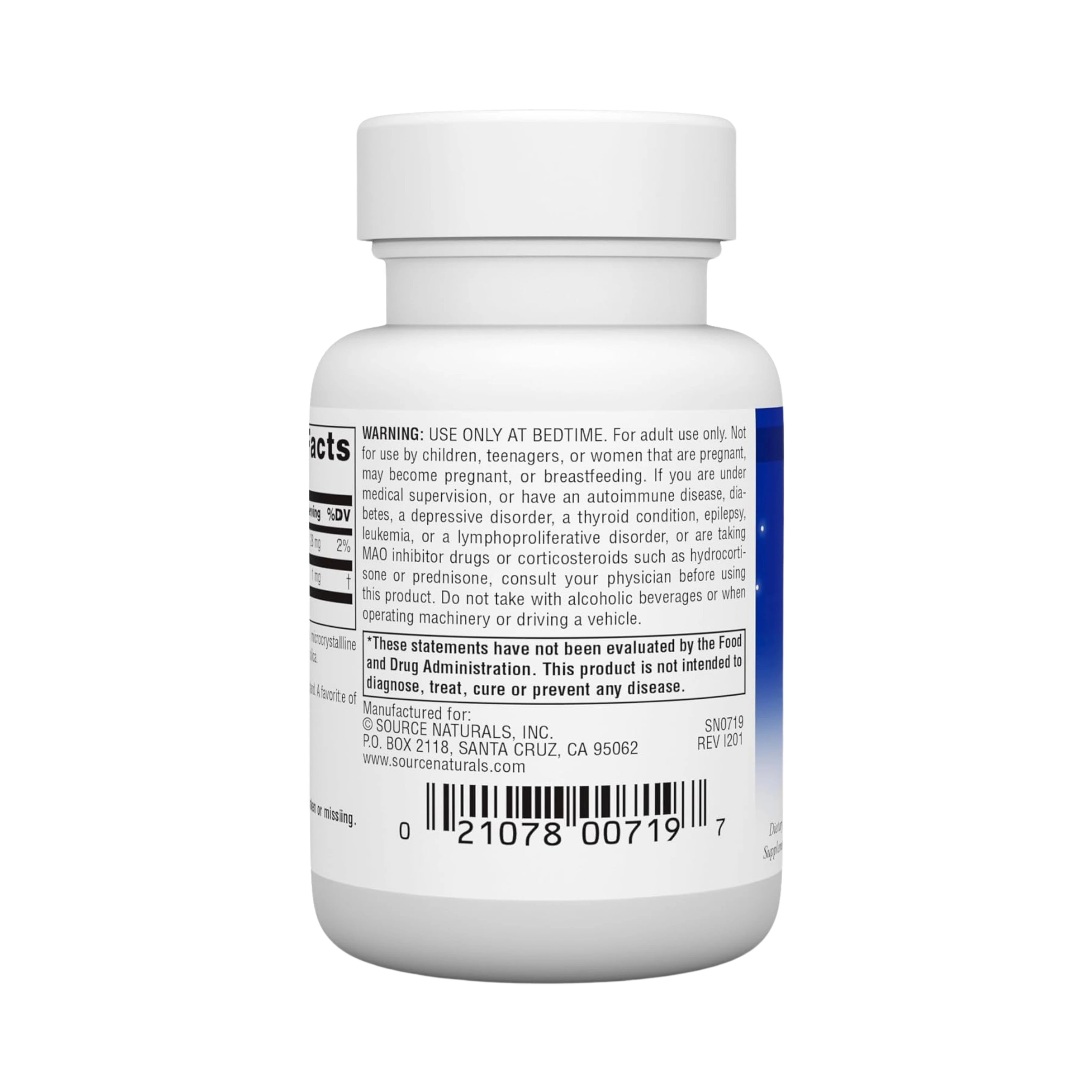 Source Naturals, Sleep Science Melatonin, 1 Mg, 100 Tablets
