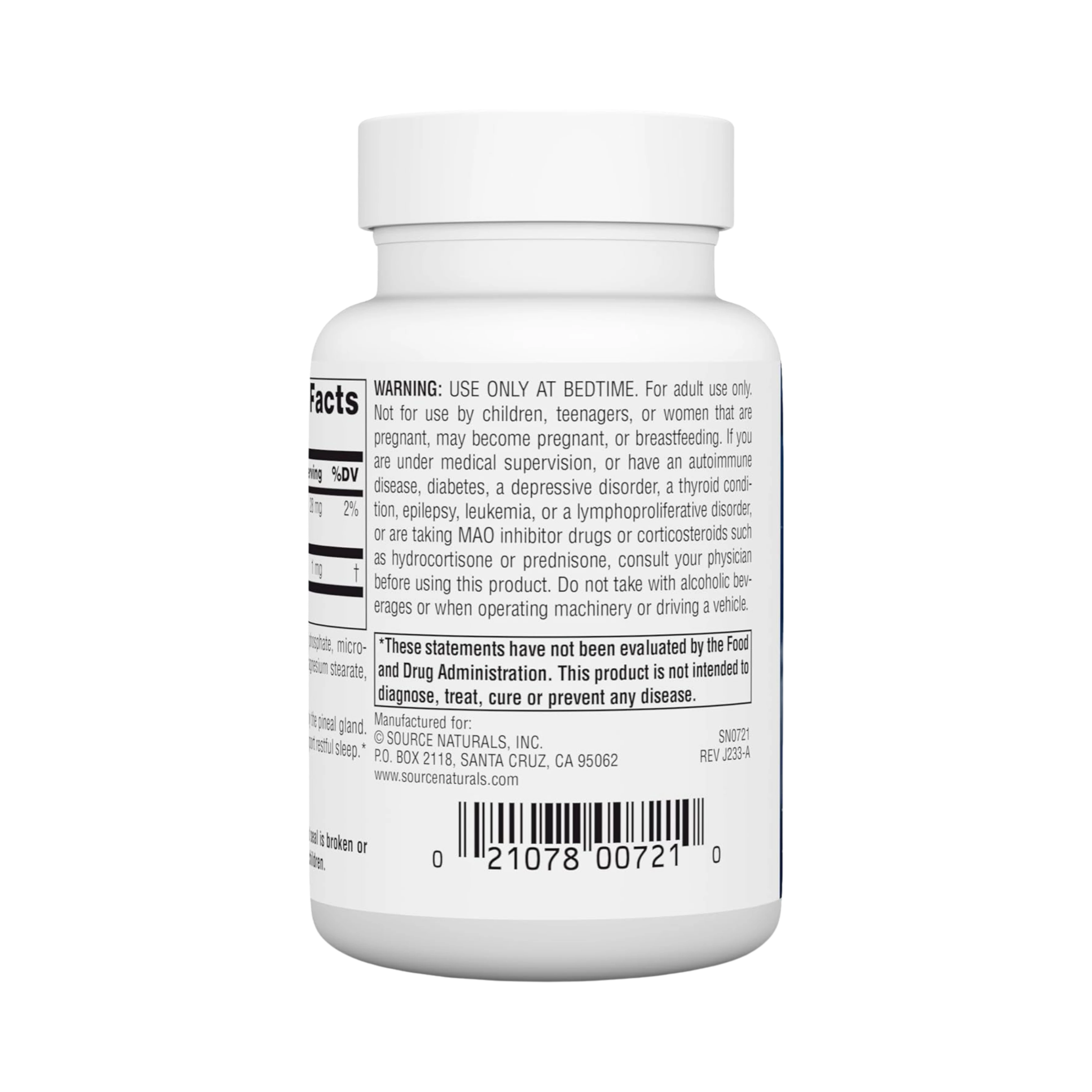 Source Naturals, Sleep Science Melatonin, 1 Mg, 300 Tablets