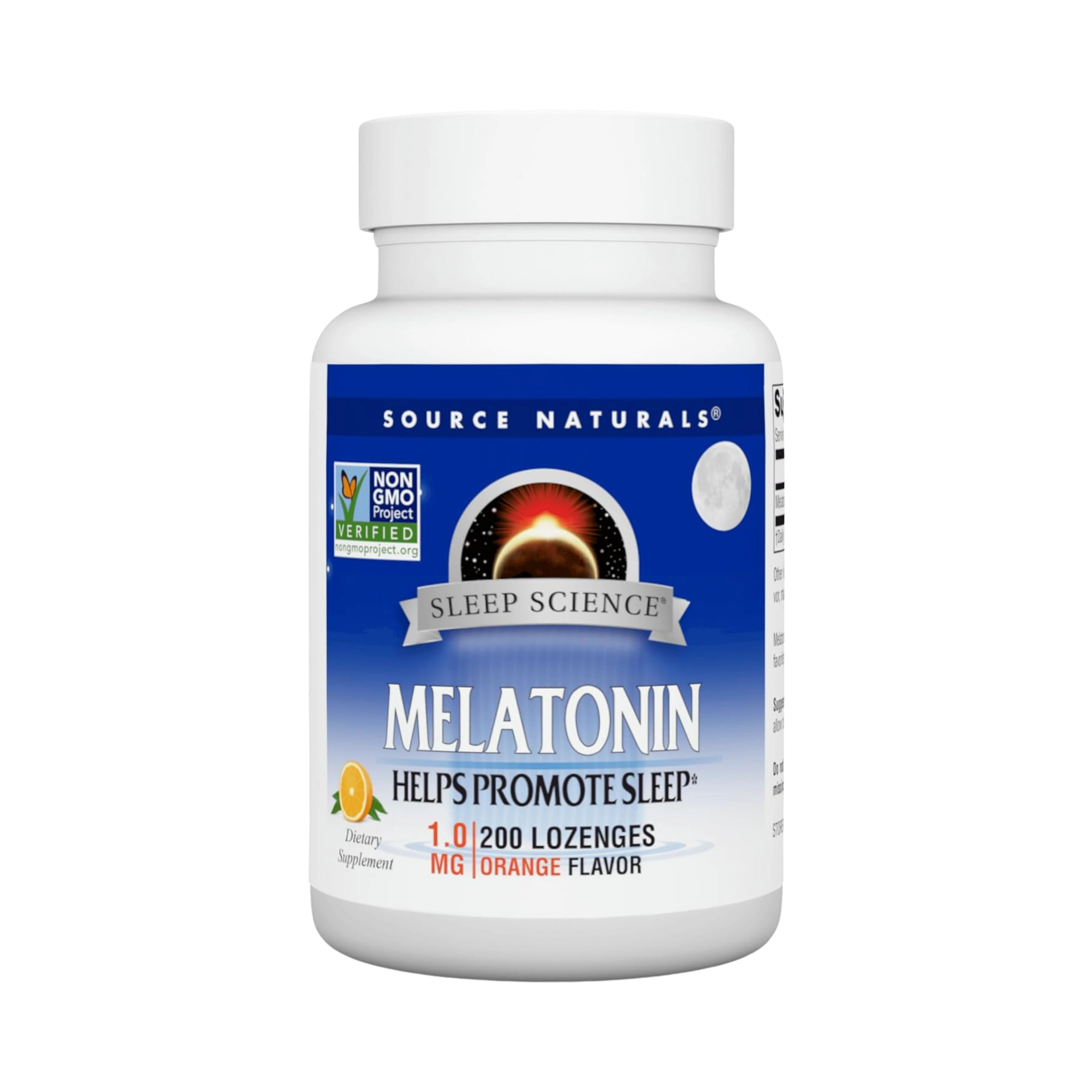 Source Naturals, Sleep Science Melatonin, 1 Mg, Orange 200 Lozenge