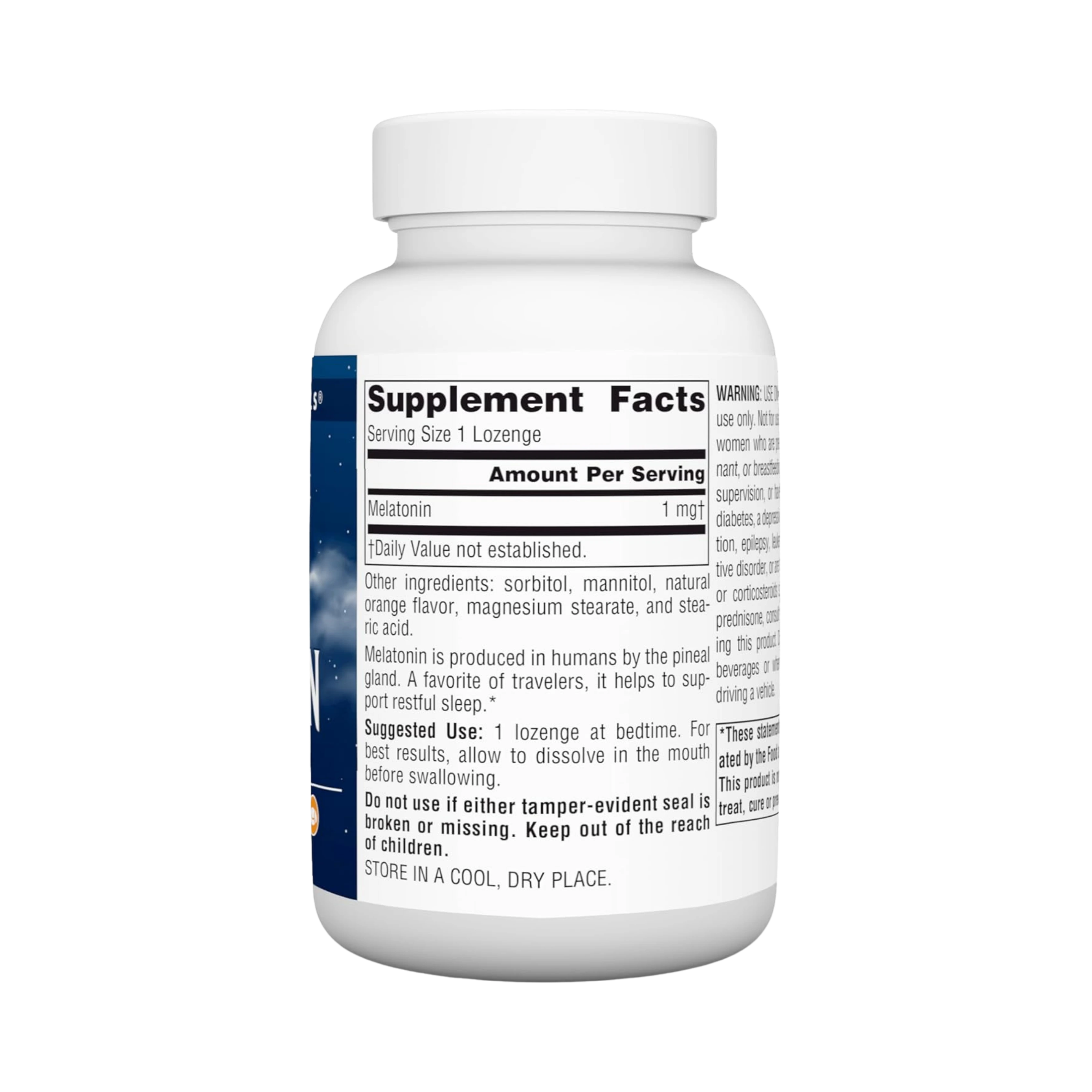 Source Naturals, Sleep Science Melatonin, 1 Mg, Orange 300 Lozenge