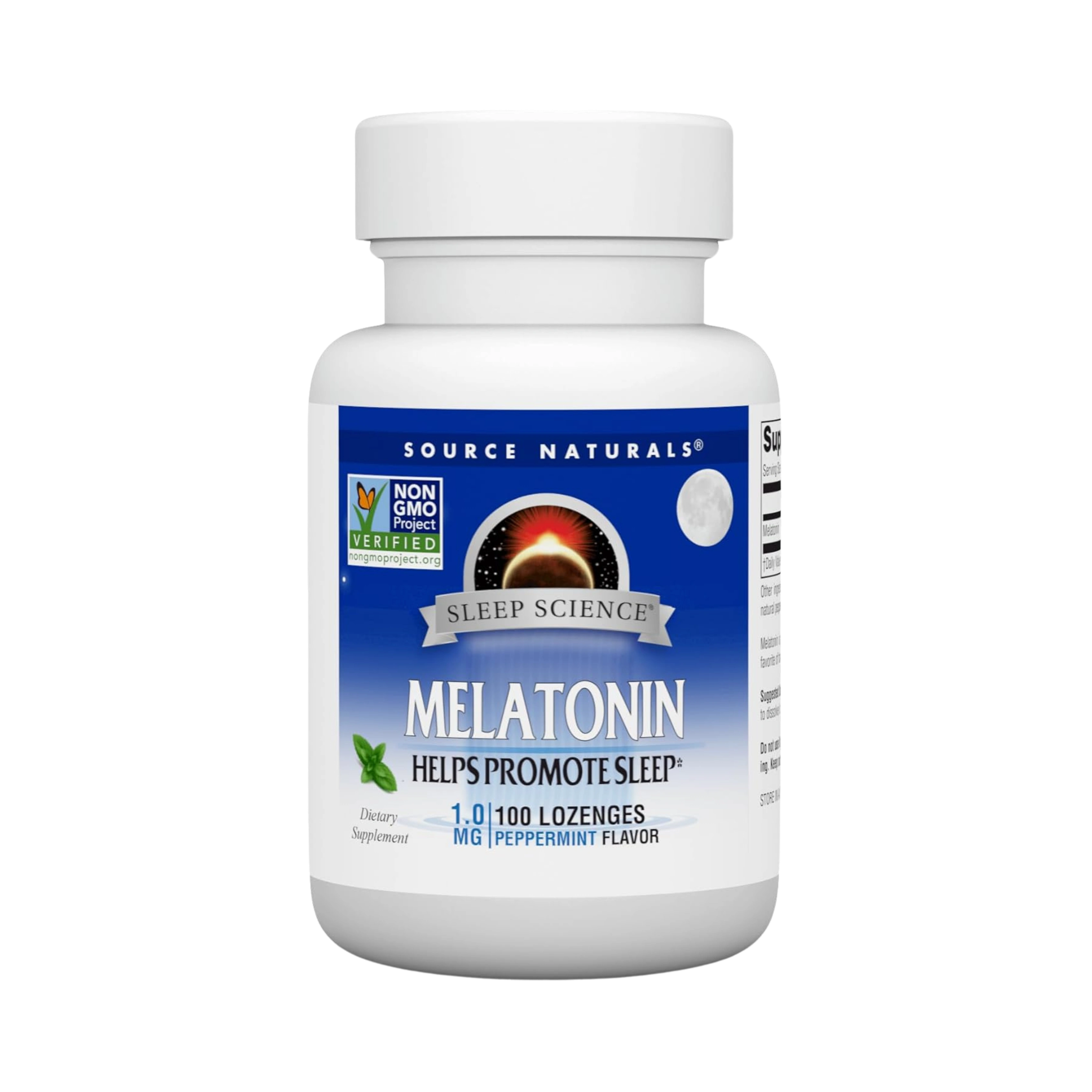 Source Naturals, Sleep Science Melatonin, 1 Mg Peppermint, 100 Lozenge