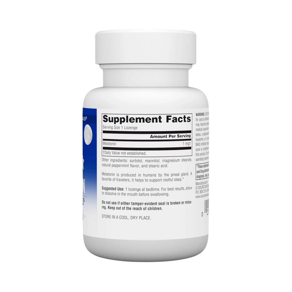 Source Naturals, Sleep Science Melatonin, 1 Mg Peppermint, 100 Lozenge