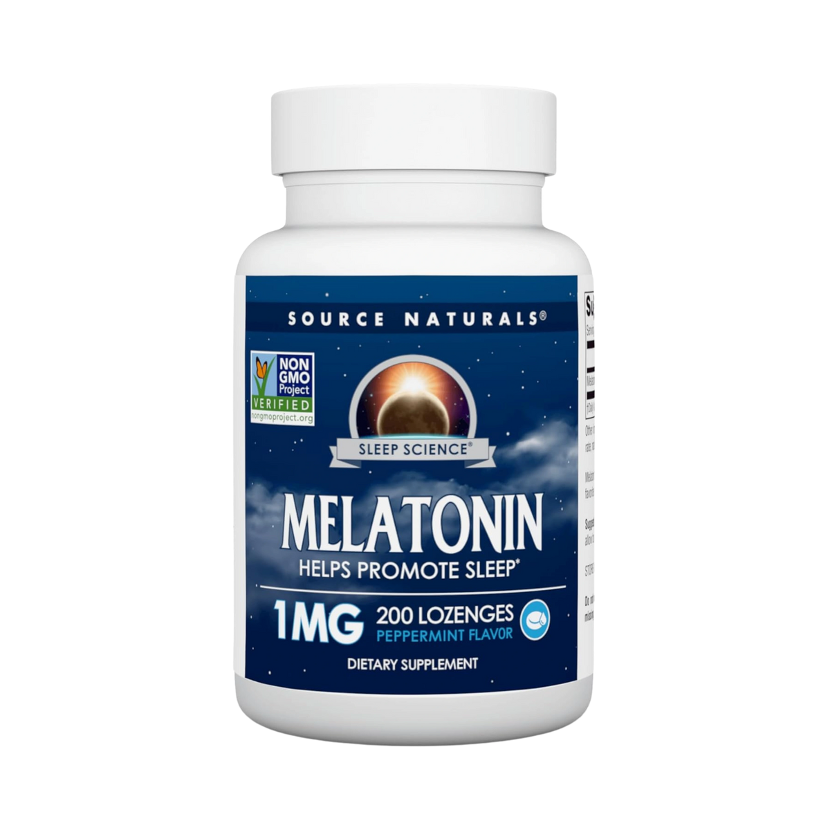 Source Naturals, Sleep Science Melatonin, 1 Mg Peppermint, 200 Lozenge