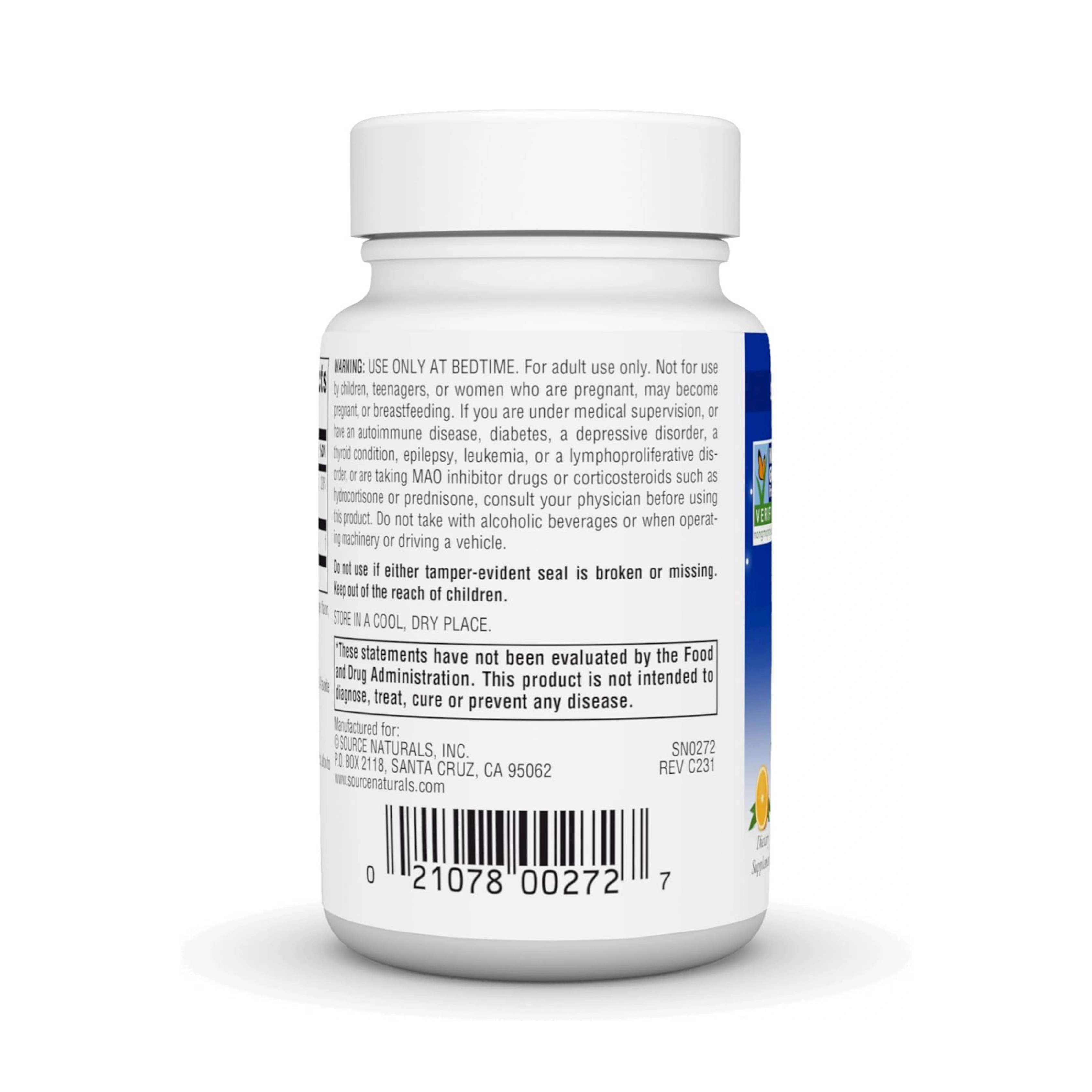 Source Naturals, Sleep Science Melatonin, 2.5 Mg, 120 Orange Lozenge