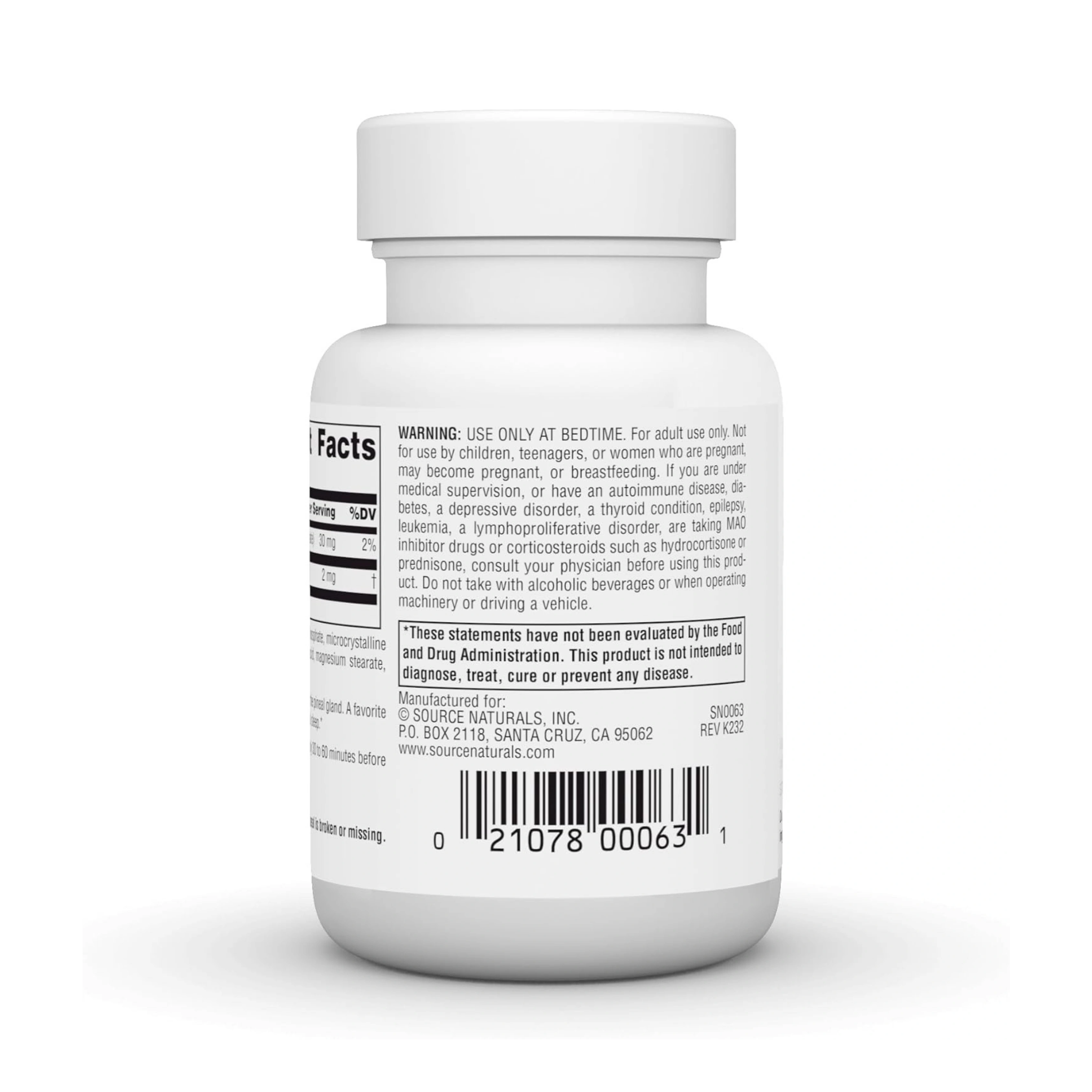 Source Naturals, Sleep Science Melatonin, 2 Mg, 120 Time Release Tablets