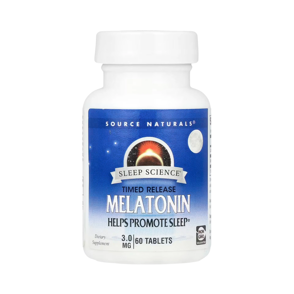 Source Naturals, Sleep Science Melatonin, 3 Mg, 60 Time Release Tablets