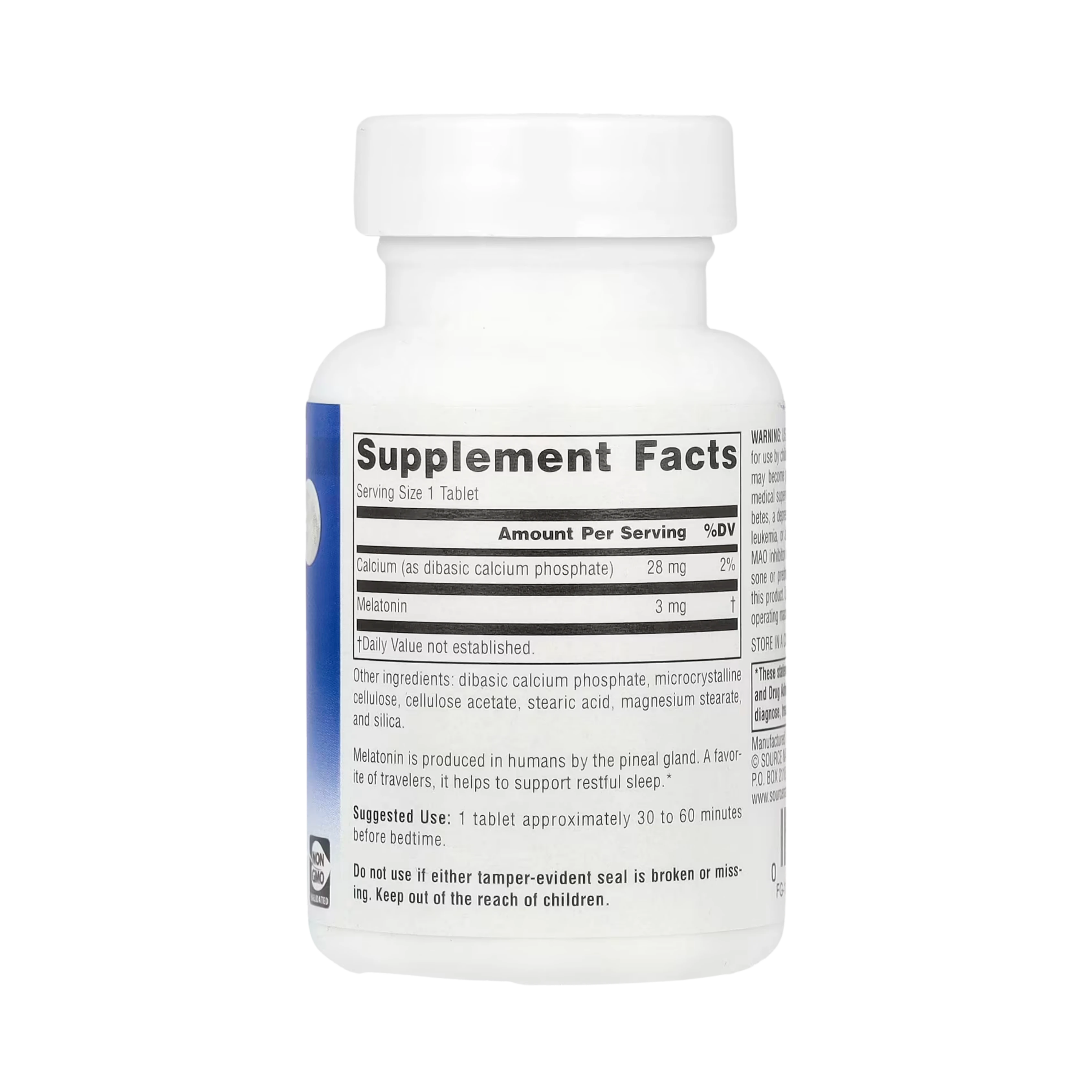 Source Naturals, Sleep Science Melatonin, 3 Mg, 60 Time Release Tablets