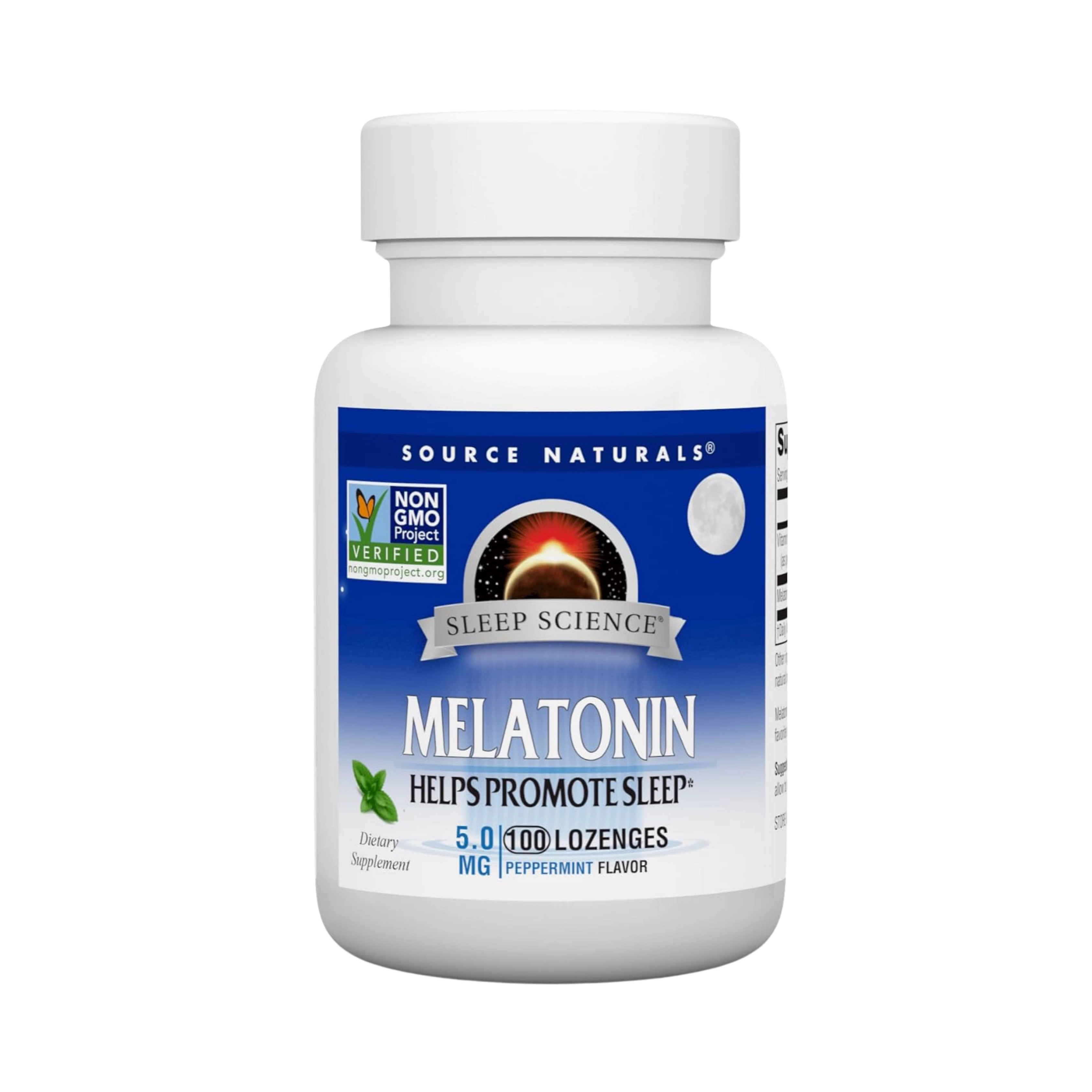 Source Naturals, Sleep Science Melatonin, 5 Mg, 100 Peppermint Lozenges