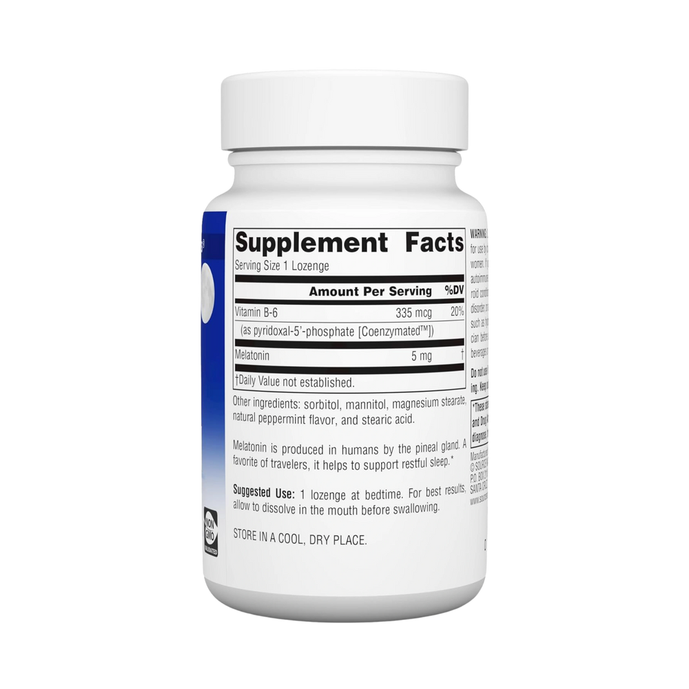 Source Naturals, Sleep Science Melatonin, 5 Mg, 200 Peppermint Lozenges
