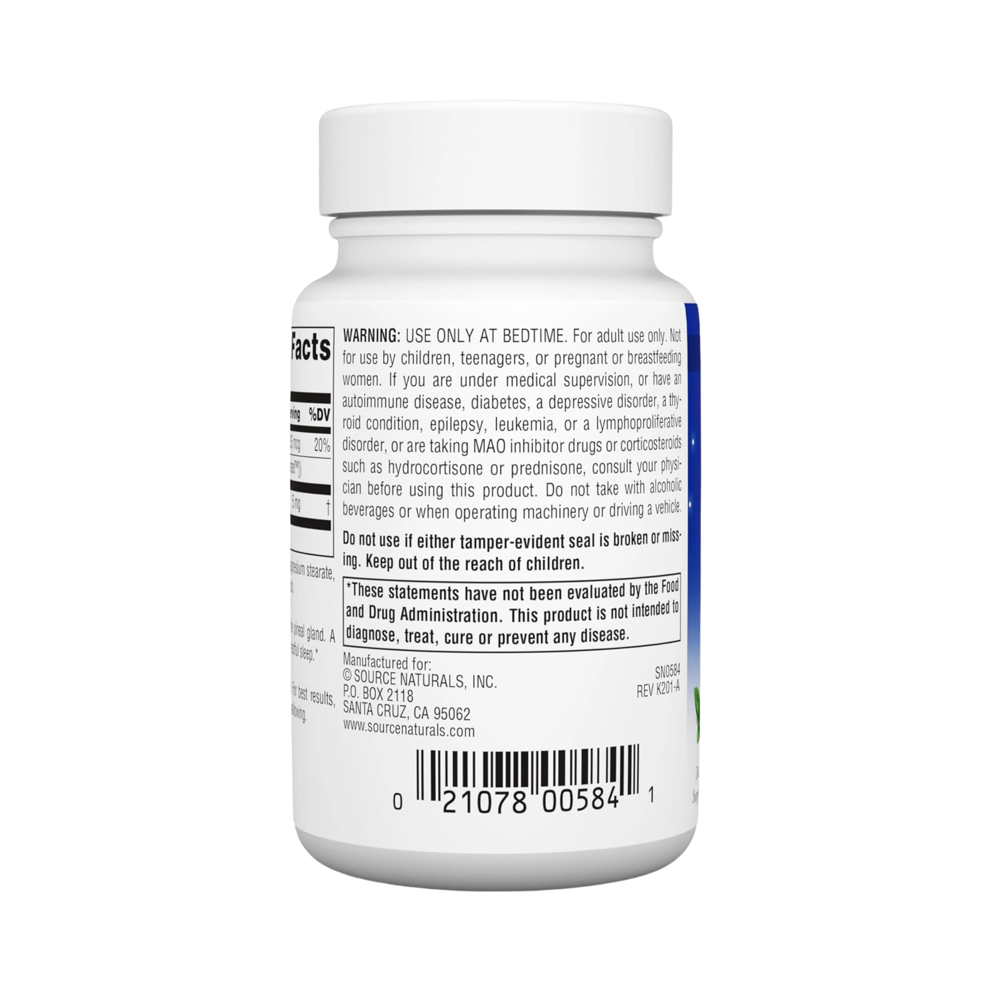 Source Naturals, Sleep Science Melatonin, 5 Mg, 200 Peppermint Lozenges