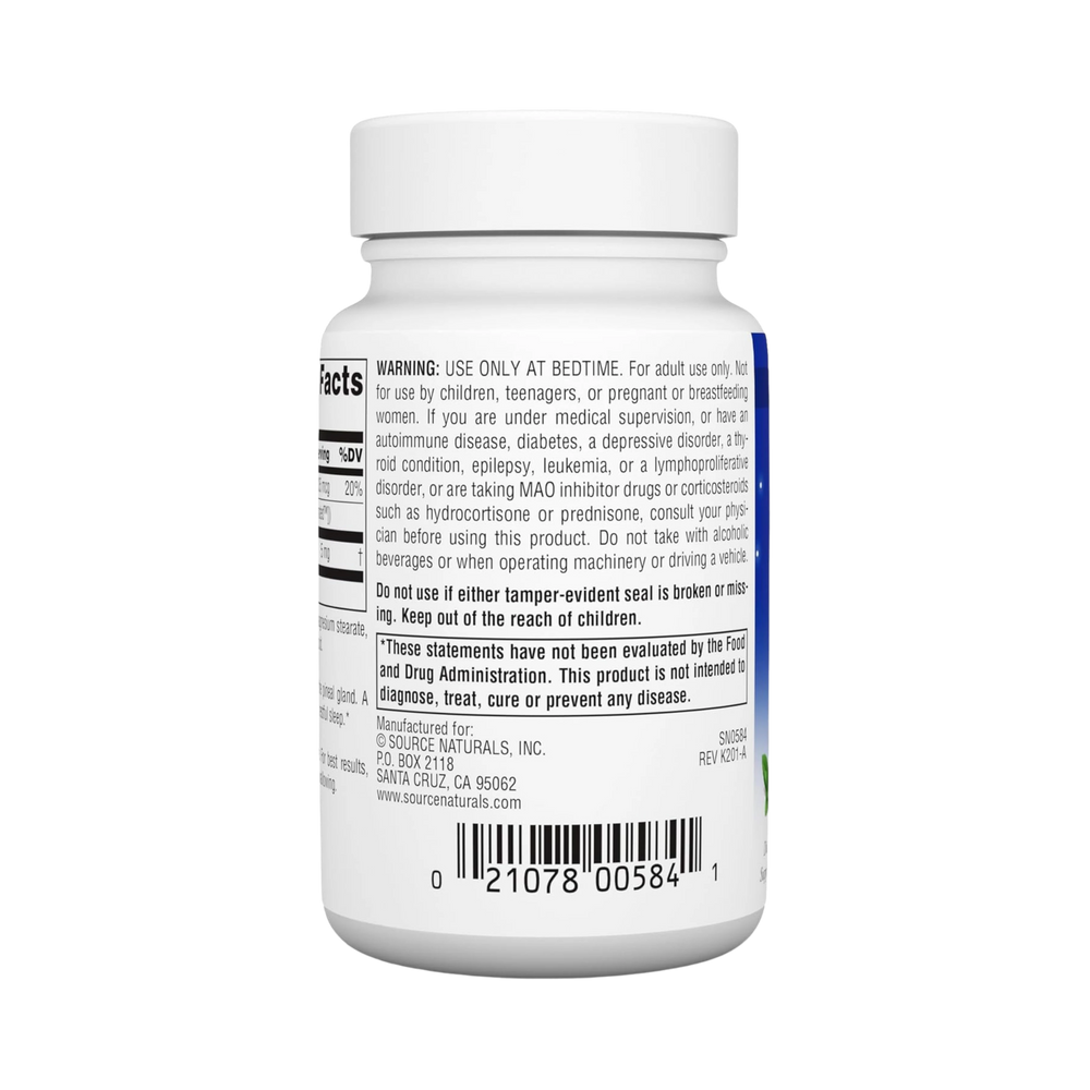 Source Naturals, Sleep Science Melatonin, 5 Mg, 200 Peppermint Lozenges
