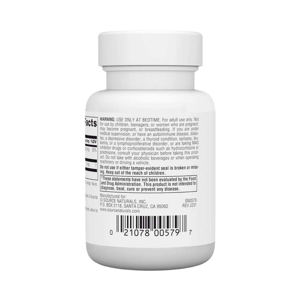 Source Naturals, Sleep Science Melatonin, 5 Mg, 50 Orange Lozenge