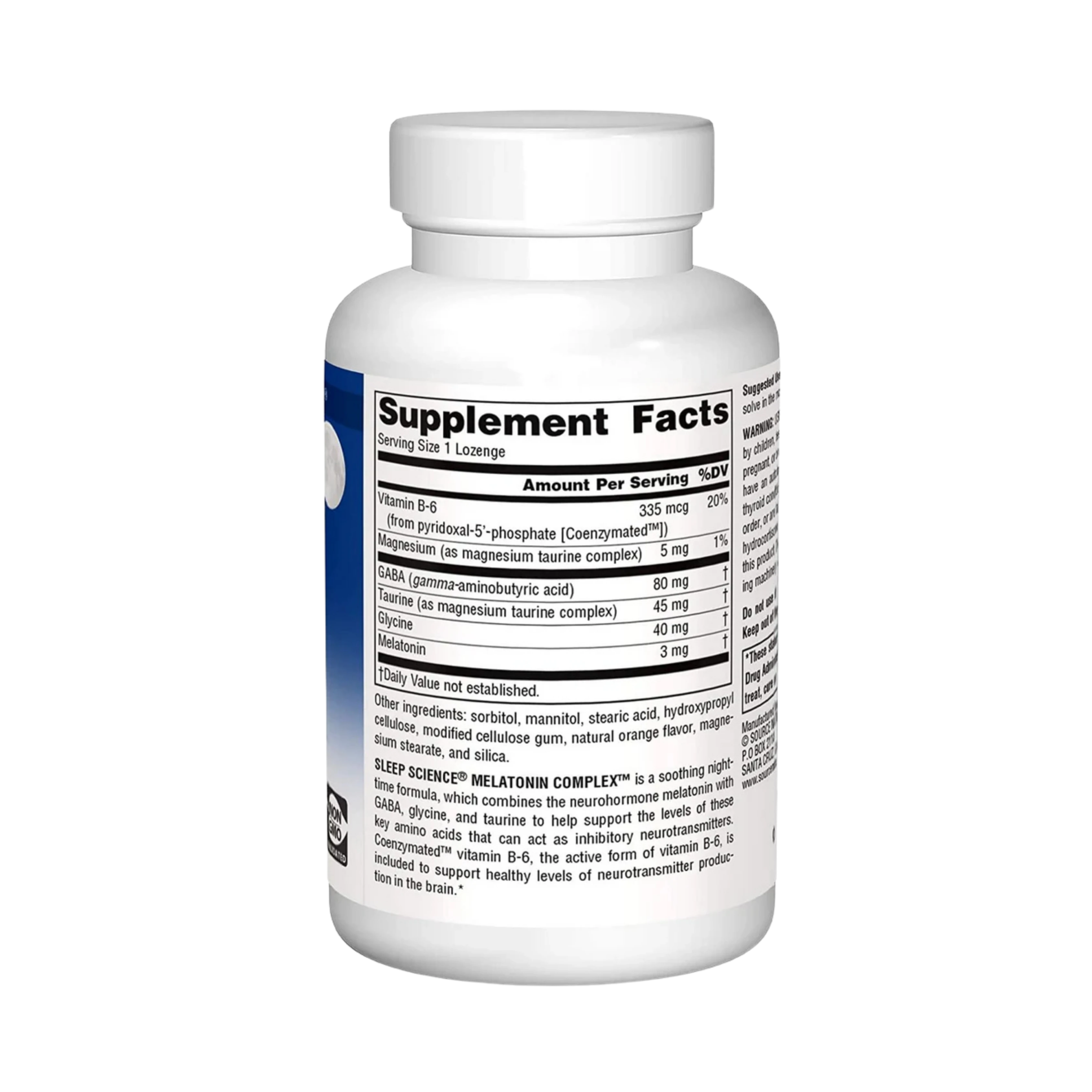 Source Naturals, Sleep Science Melatonin Complex, 3 Mg, 100 Orange Lozenge