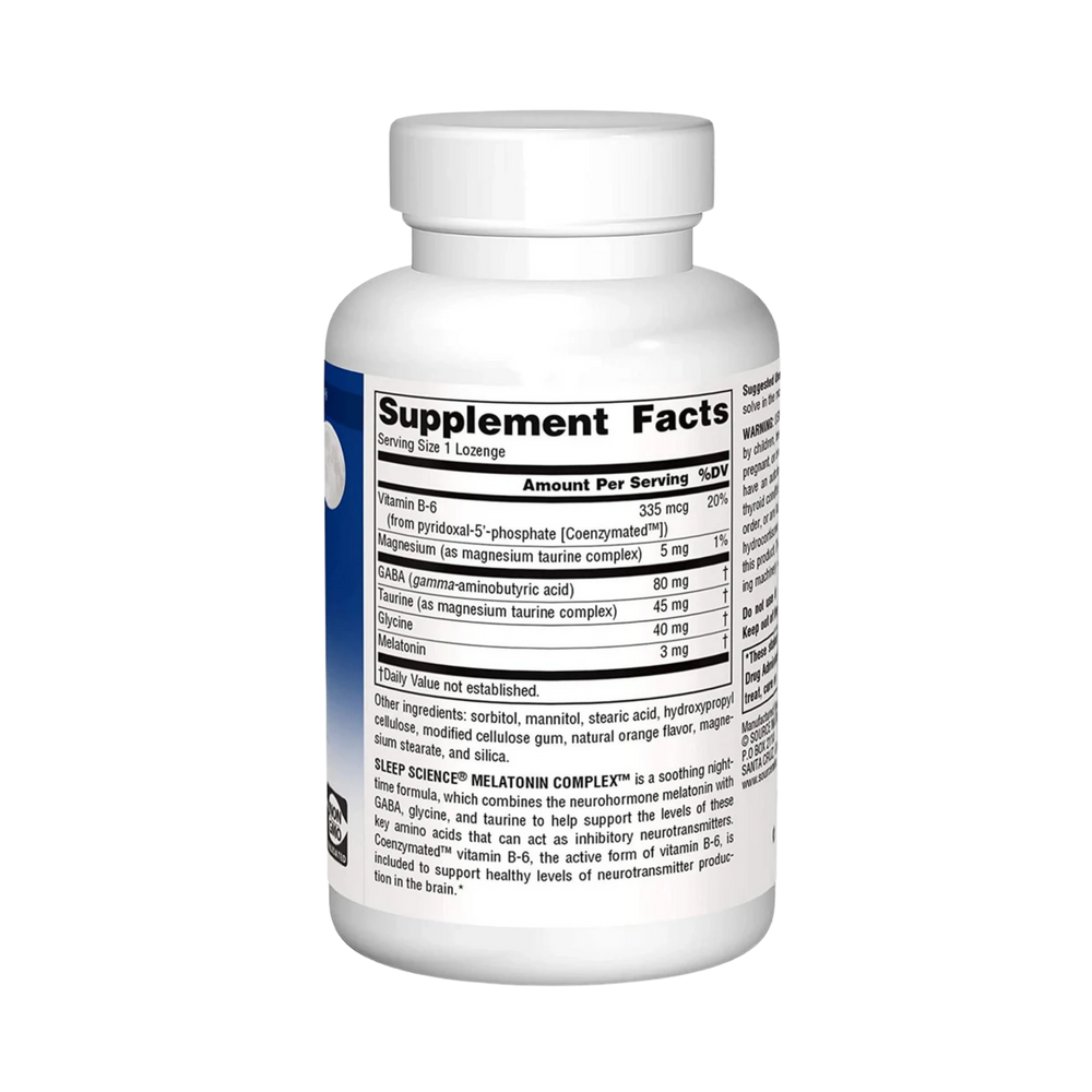 Source Naturals, Sleep Science Melatonin Complex, 3 Mg, 100 Orange Lozenge
