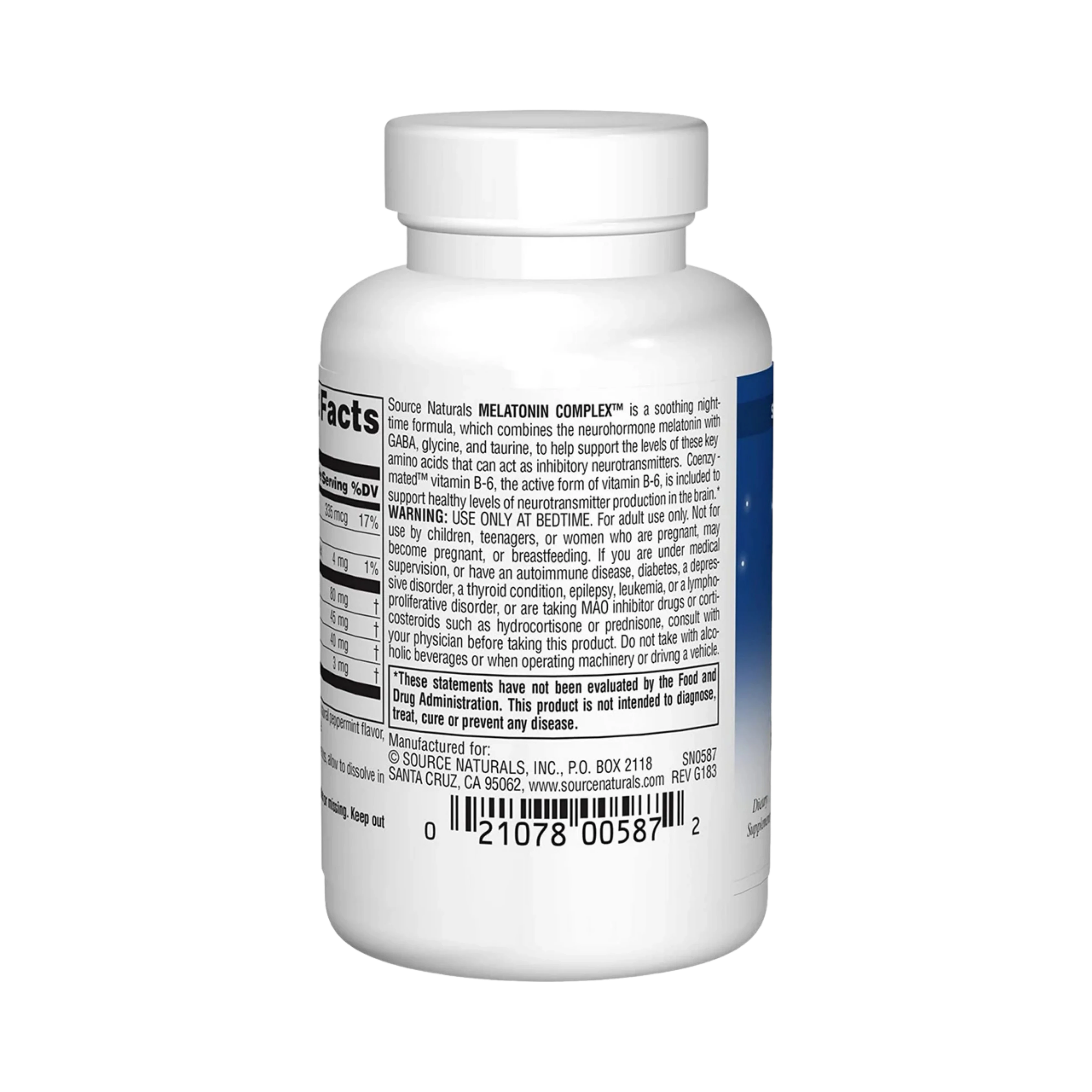Source Naturals, Sleep Science Melatonin Complex, 3 Mg, 50 Peppermint Lozenges