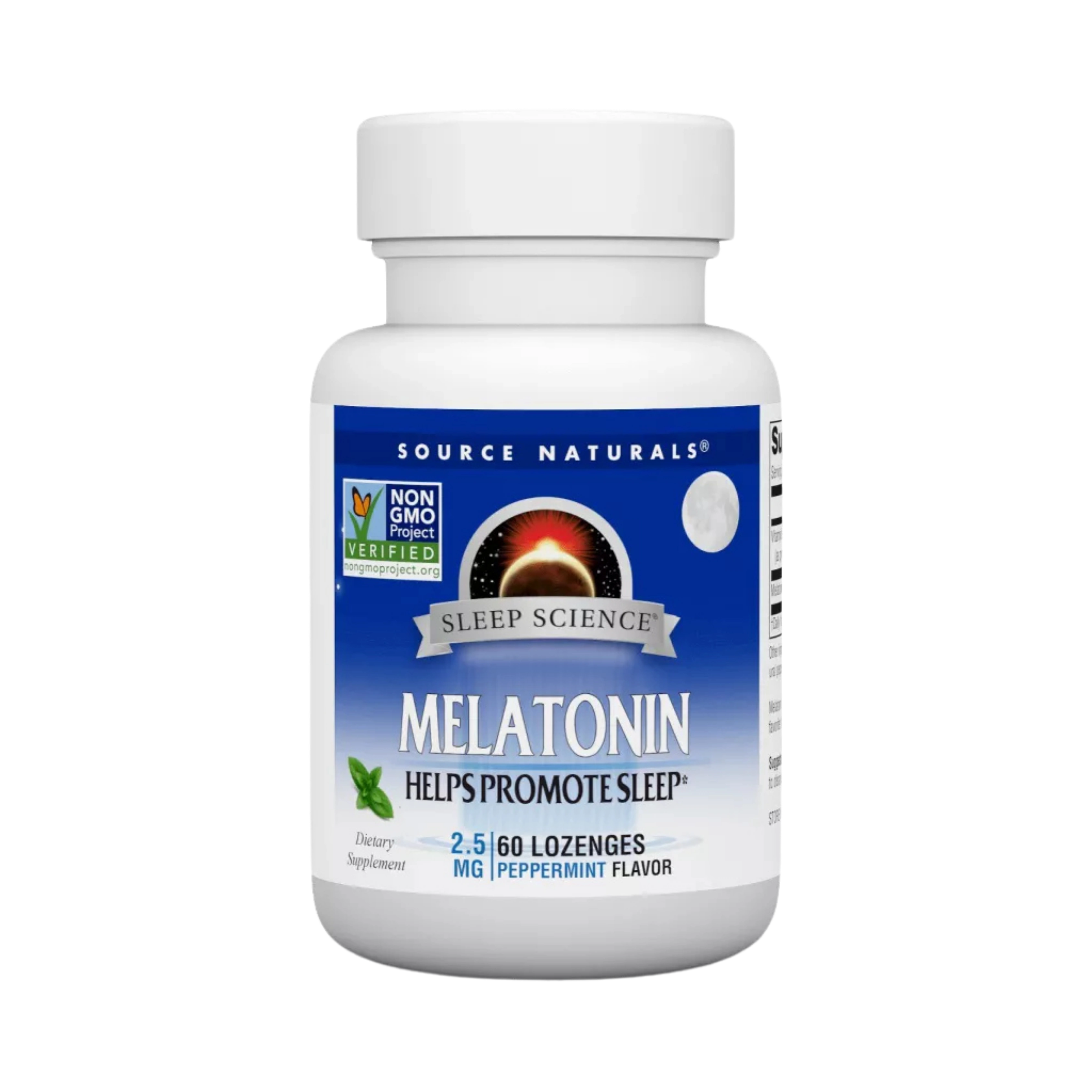 Source Naturals, Sleep Science, Melatonin, Peppermint, 2.5 Mg, 60 Lozenges