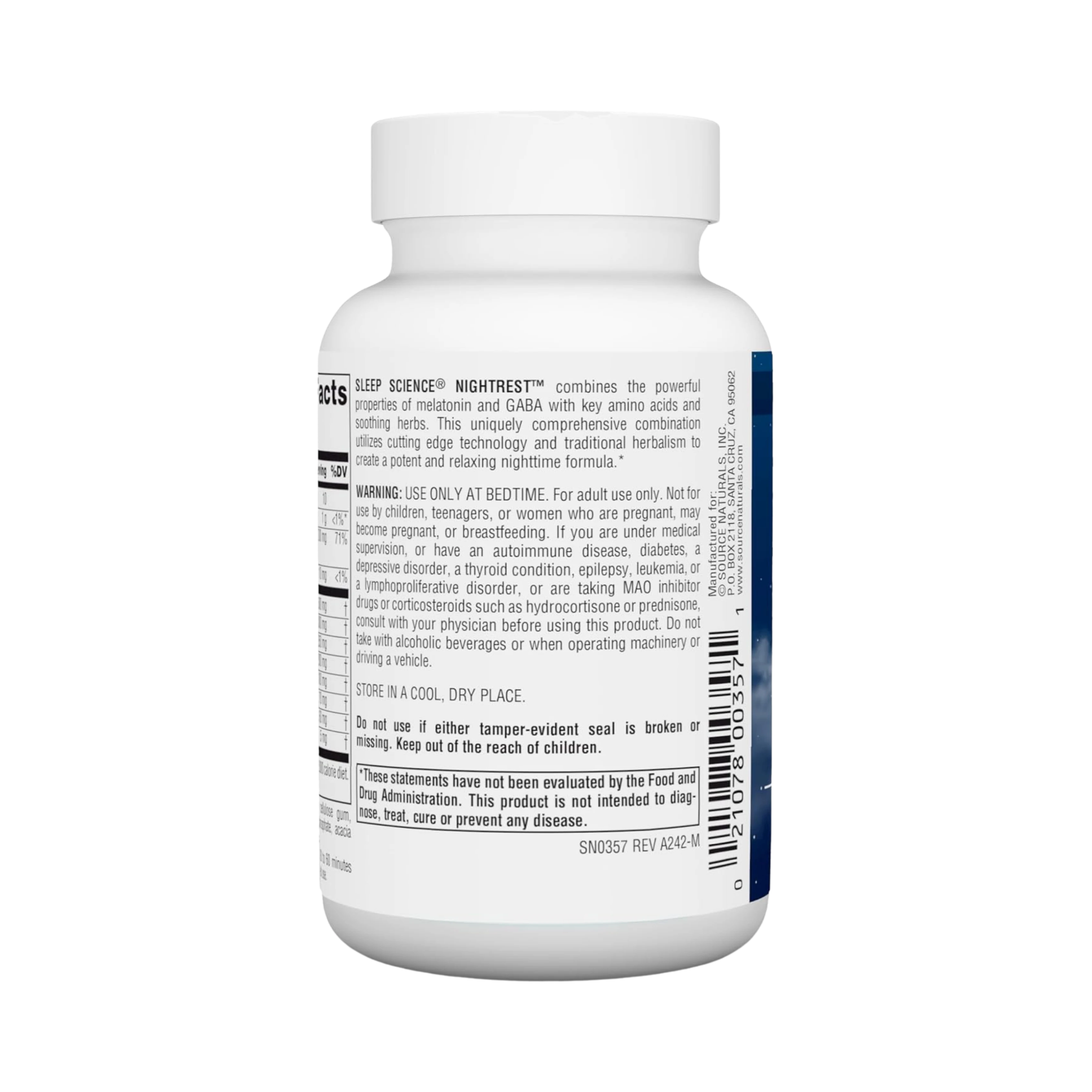 Source Naturals, Sleep Science NightRest, 50 Tablets
