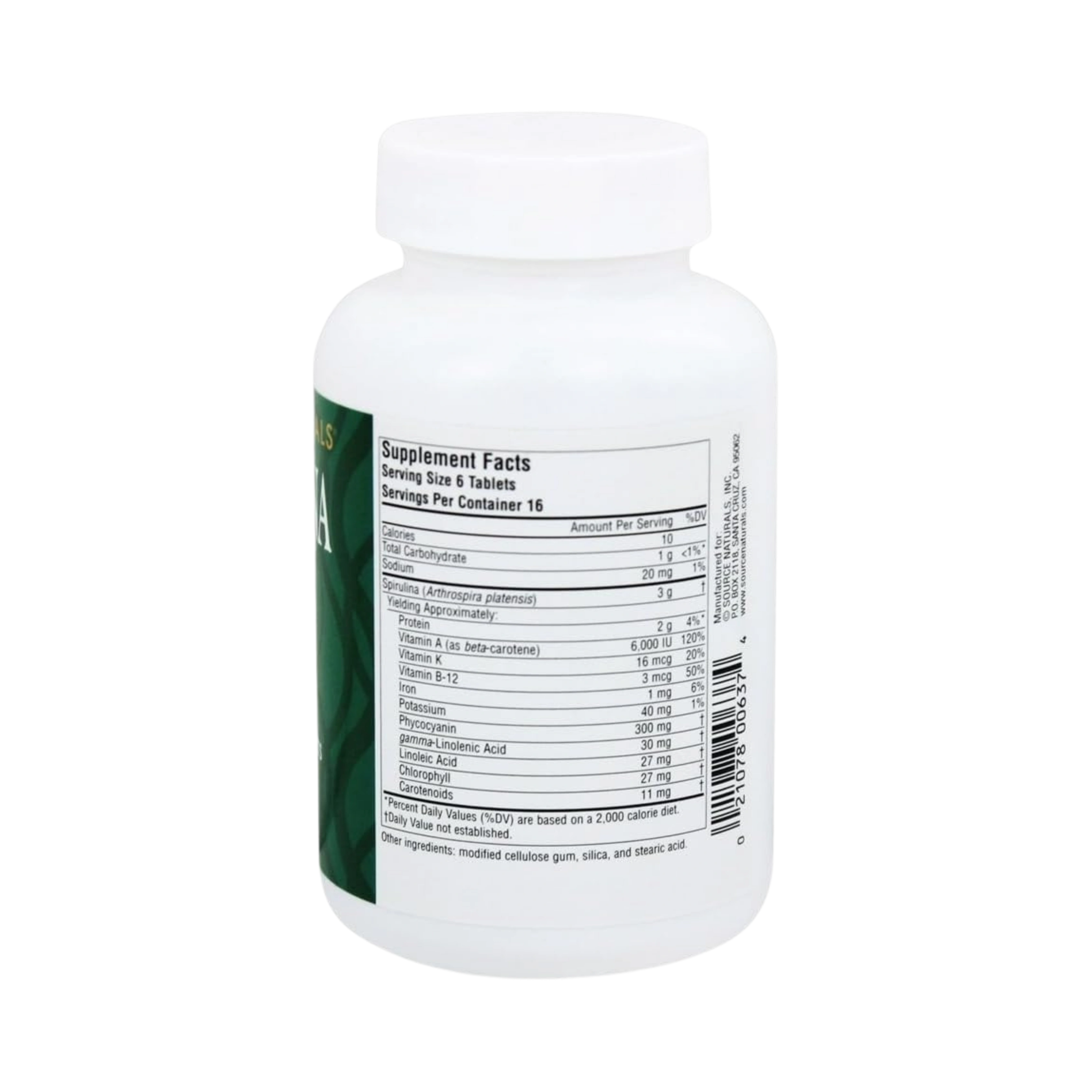 Source Naturals, Spirulina, 500 Mg, 100 Tablets