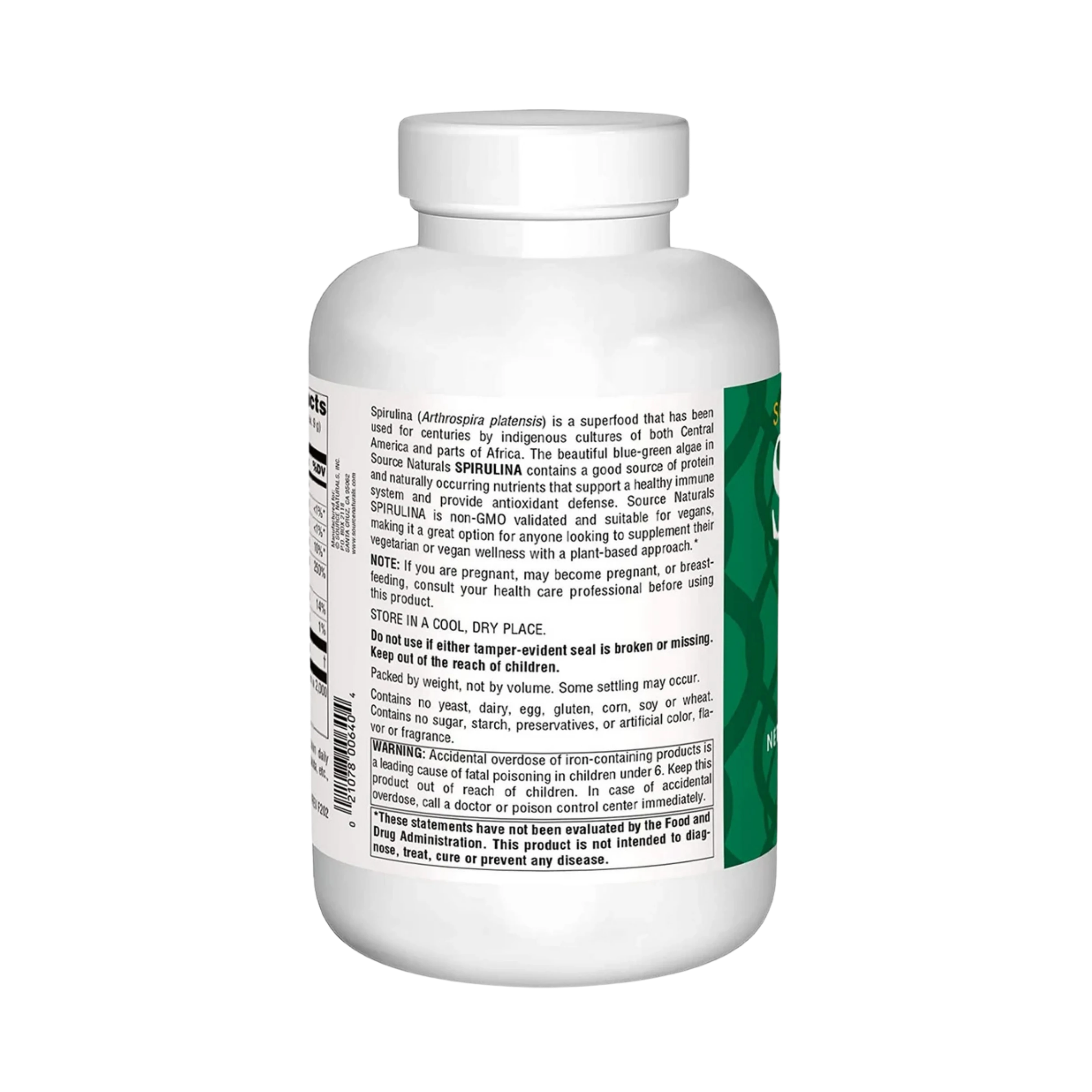 Source Naturals, Spirulina Powder, 16 Oz