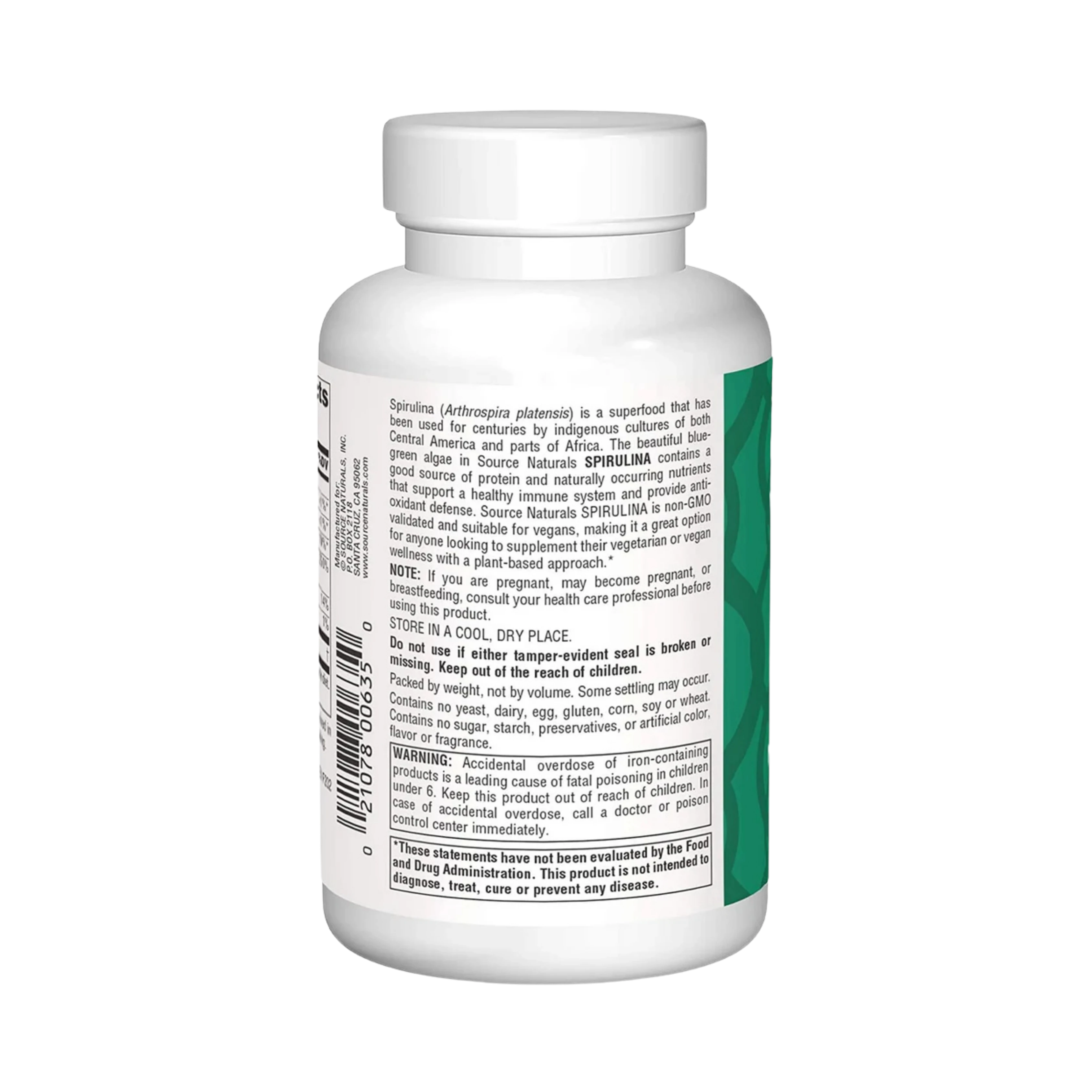 Source Naturals, Spirulina Powder, 4 Oz