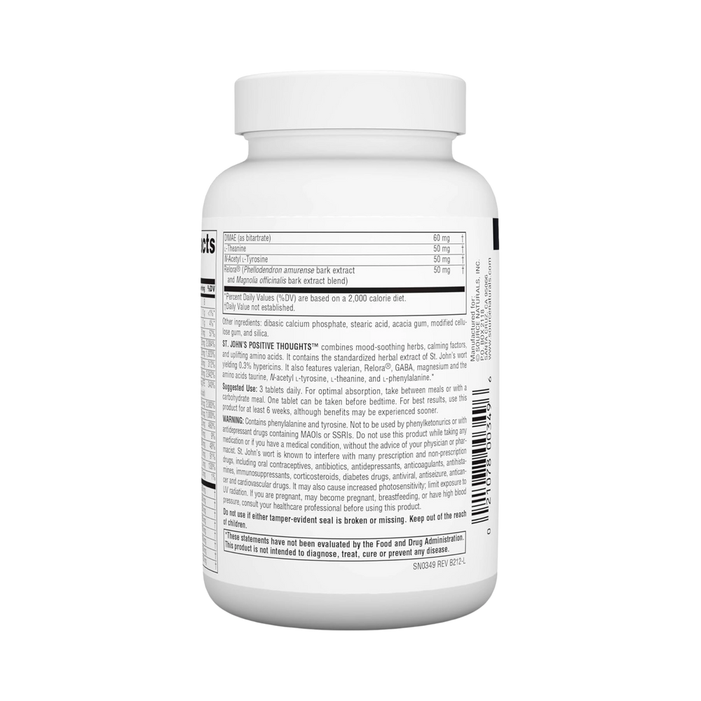 Source Naturals, St. John's Positive Thoughts, 90 Tablets