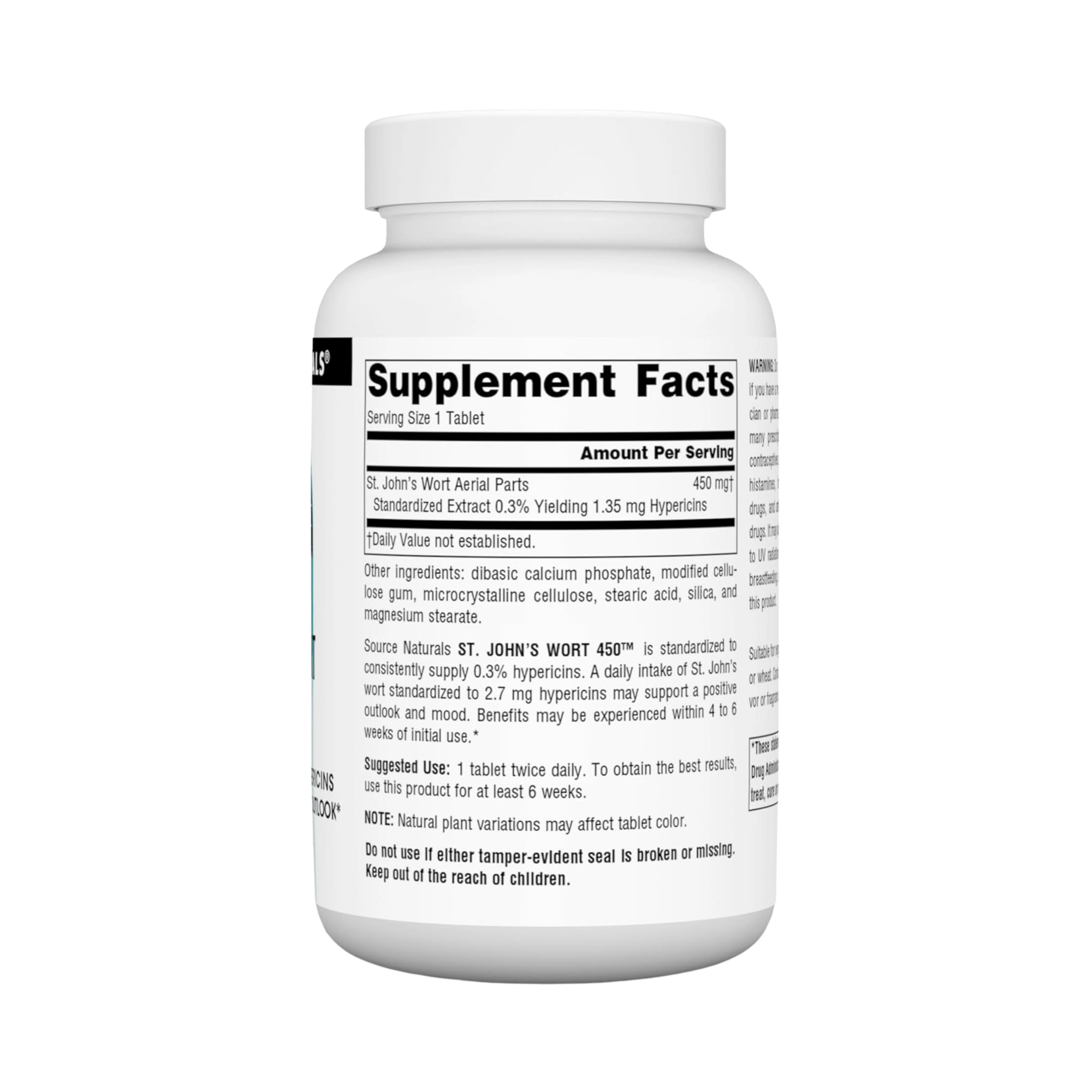 Source Naturals, St. John's Wort 450, 450 Mg, 180 Tablets