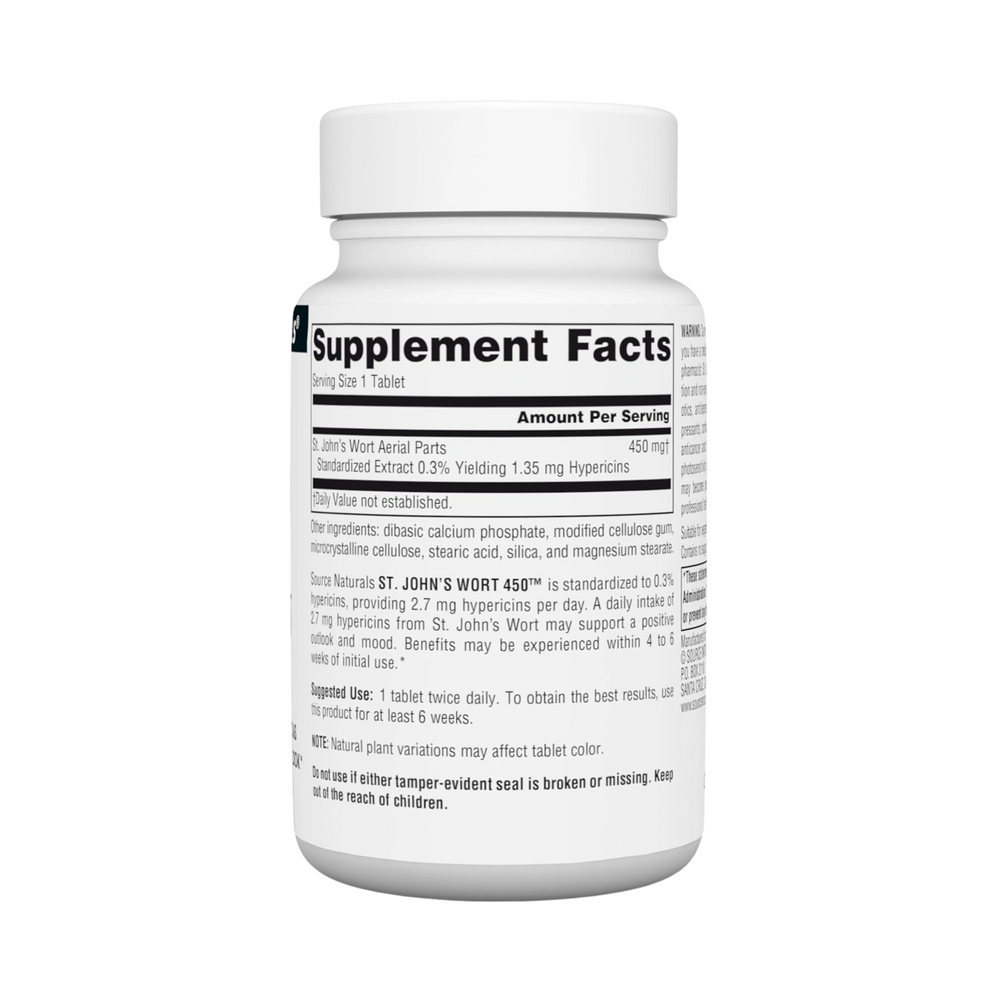 Source Naturals, St. John's Wort 450, 450 Mg, 45 Tablets