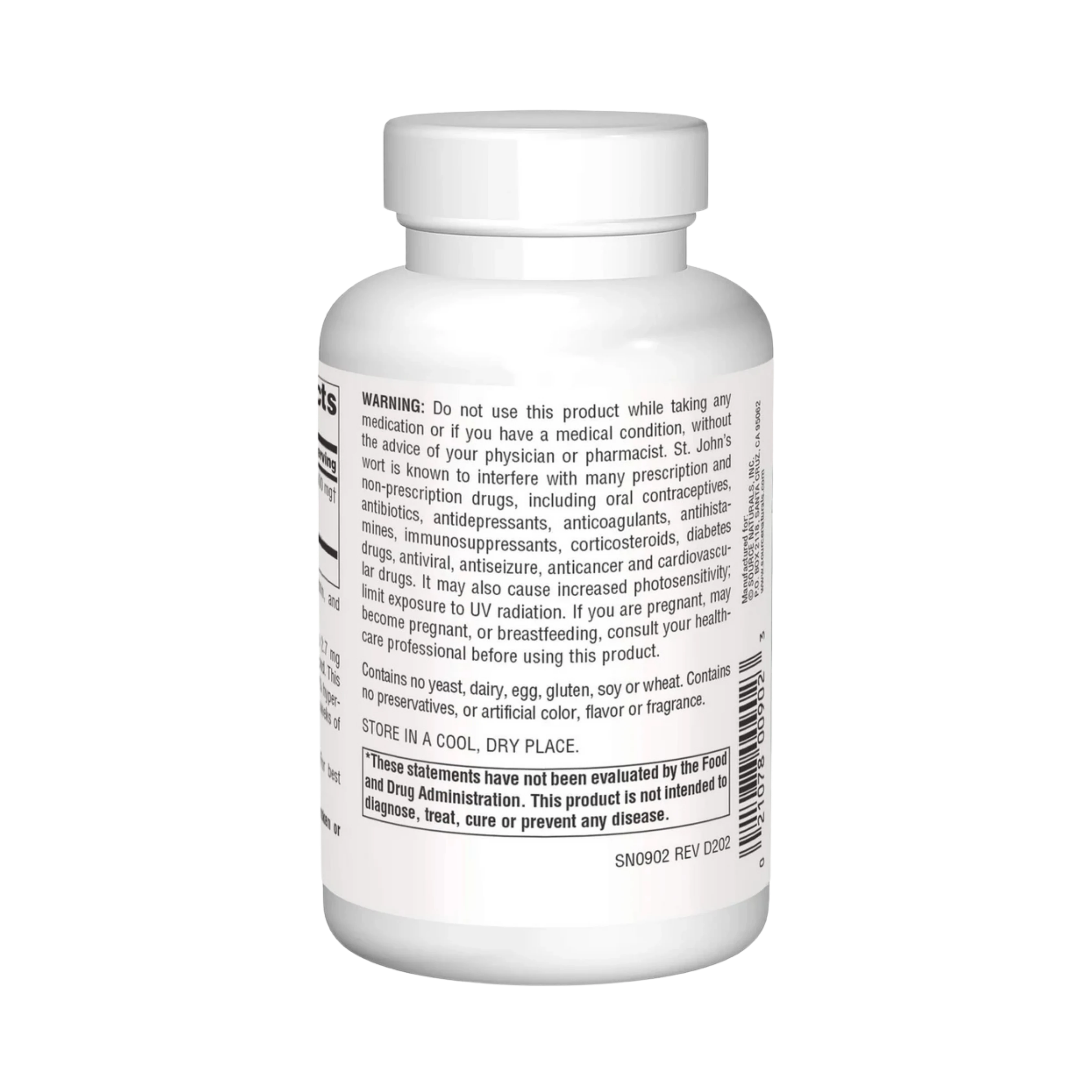 Source Naturals, St. John's Wort Extract, 300 Mg, 240 Capsules