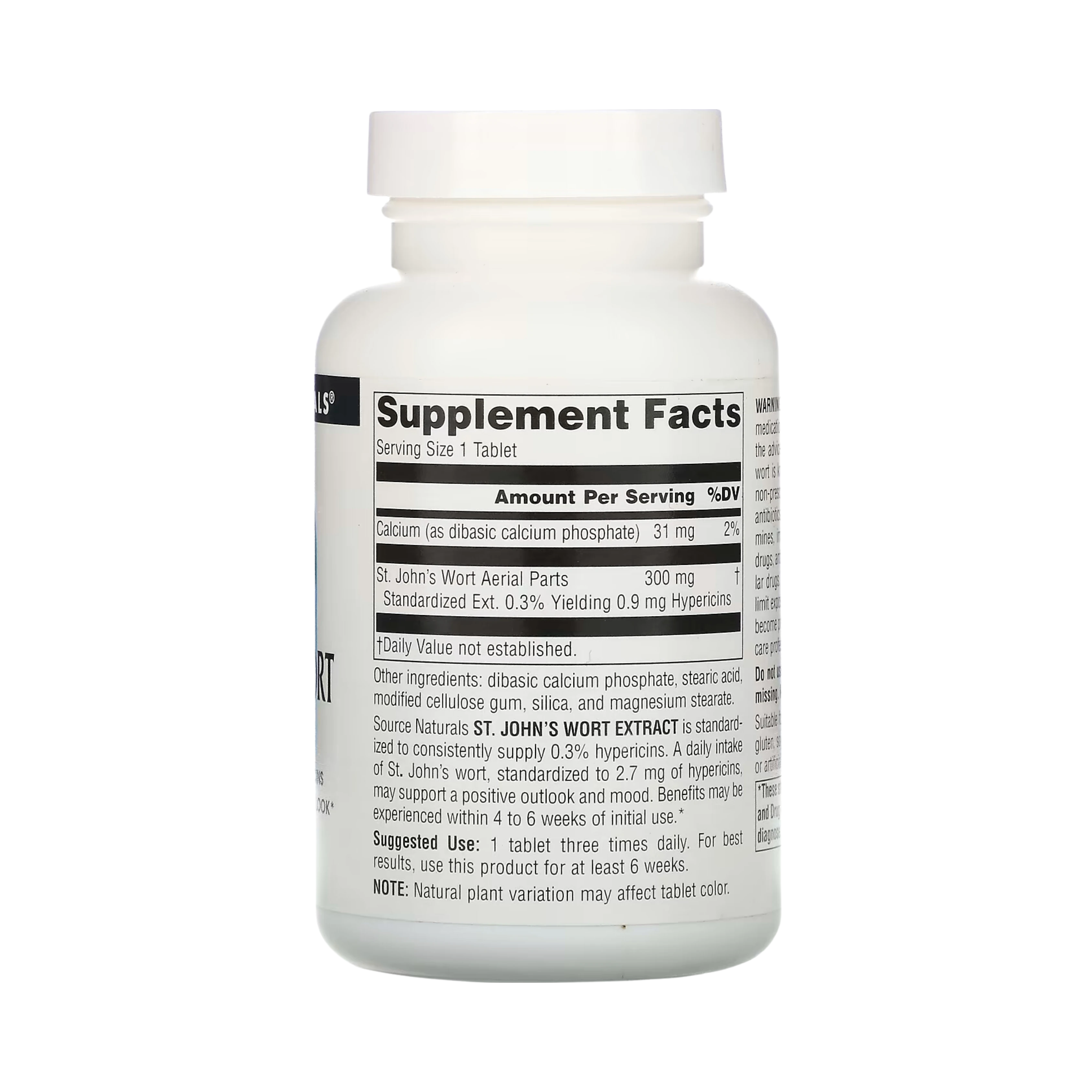 Source Naturals, St. John's Wort Extract, 300 Mg, 60 Tablets