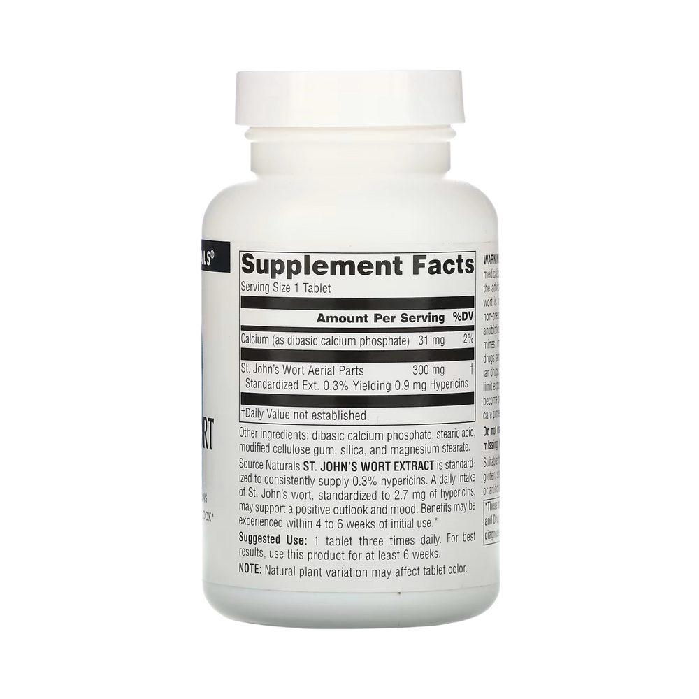 Source Naturals, St. John's Wort Extract, 300 Mg, 60 Tablets