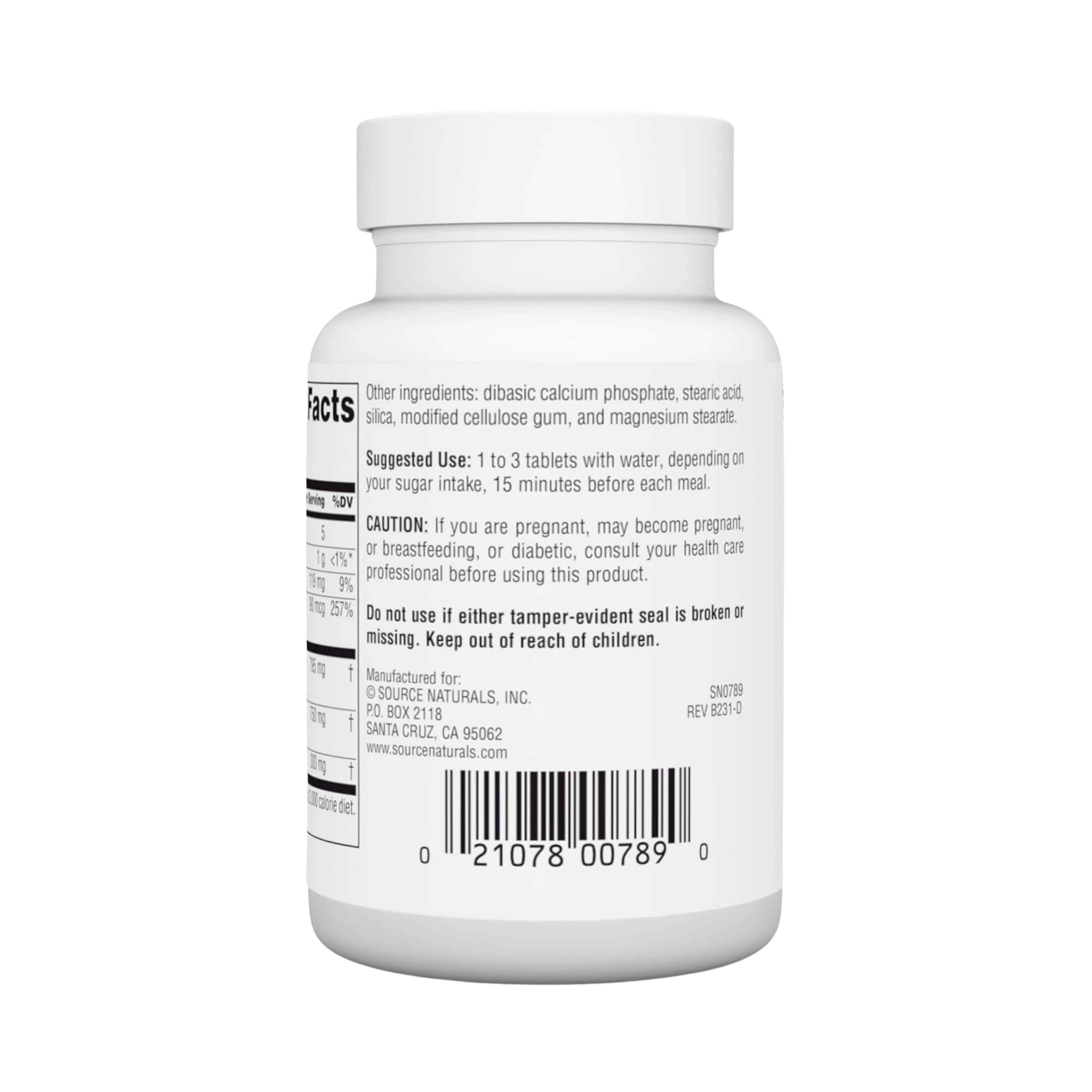 Source Naturals, Sugar Ban, 265 Mg, 75 Tablets
