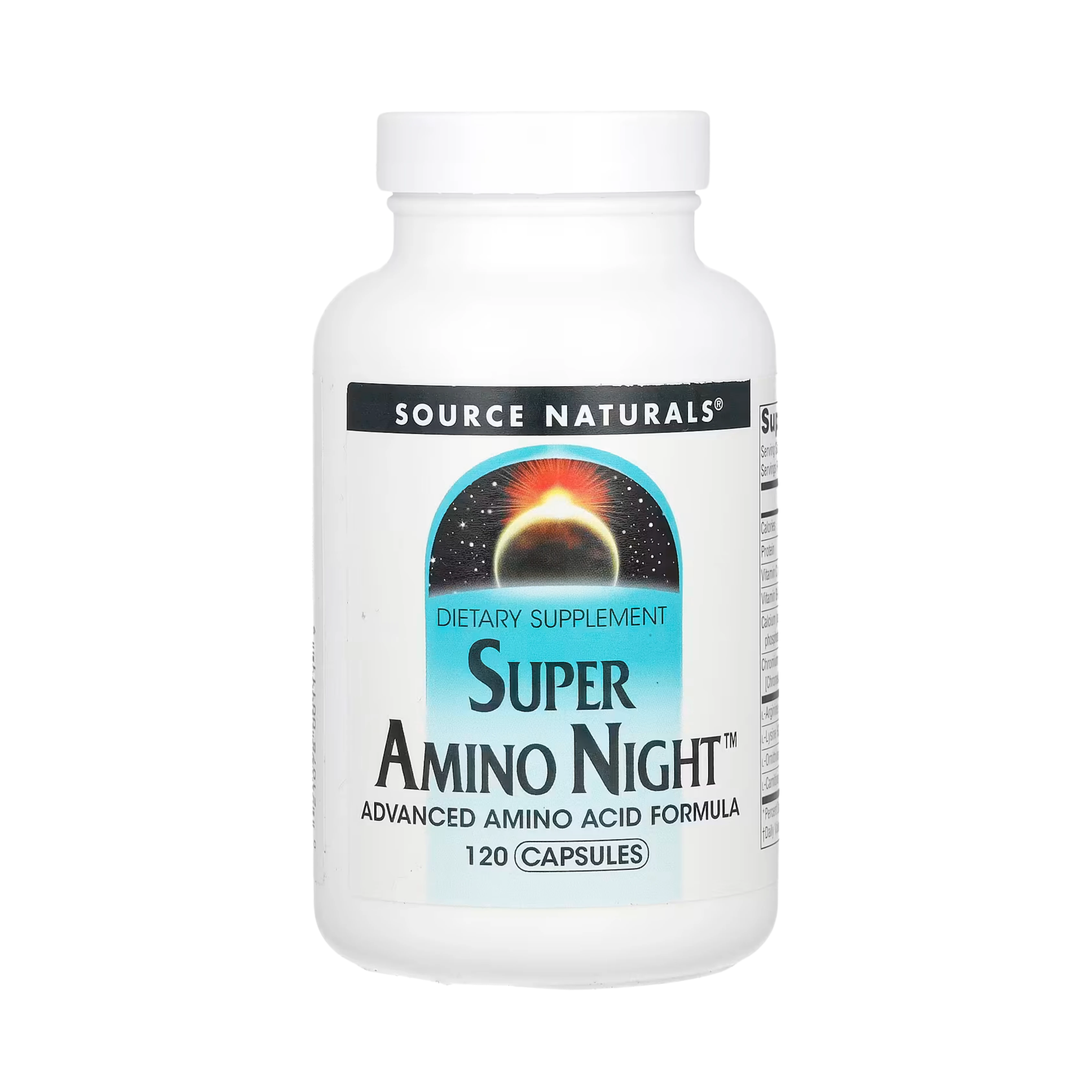 Source Naturals, Super Amino Night, 120 Capsules