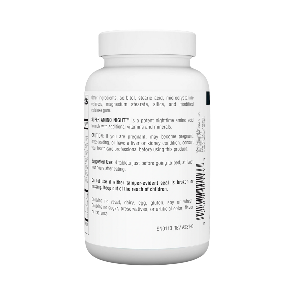 Source Naturals, Super Amino Night, 120 Tablets