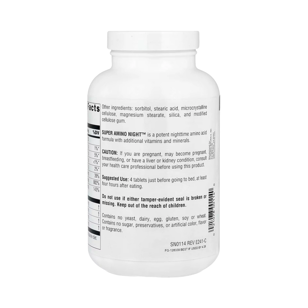 Source Naturals, Super Amino Night, 240 Tablets