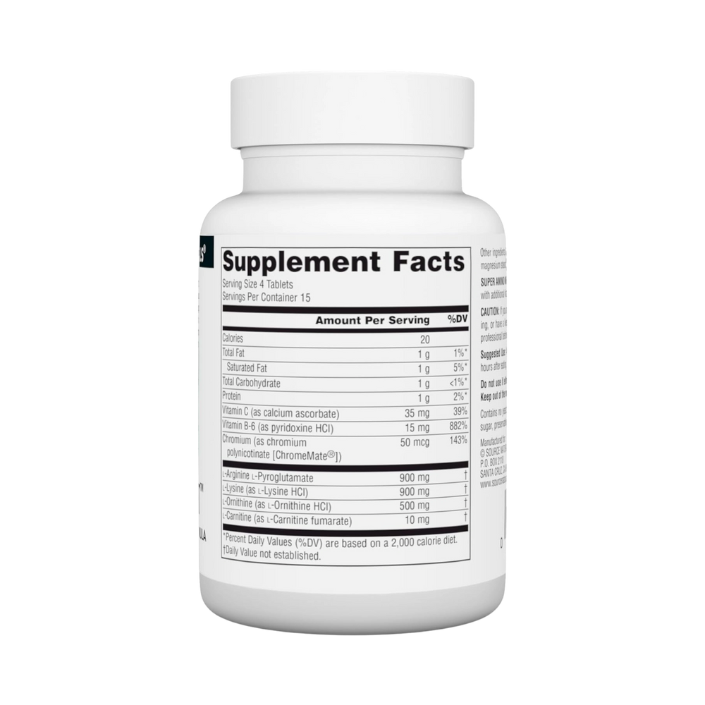 Source Naturals, Super Amino Night, 60 Capsules