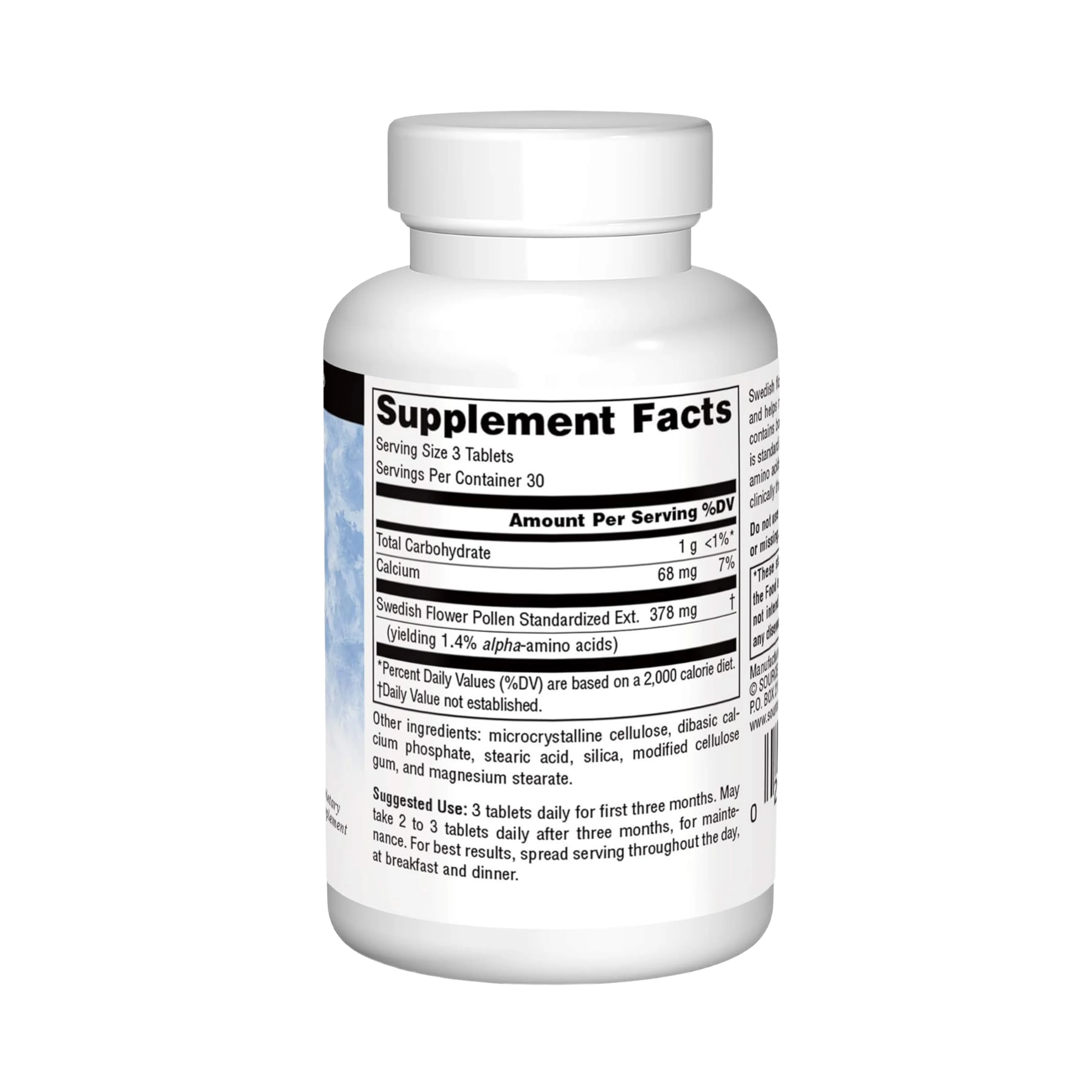 Source Naturals, Swedish Flower Pollen, 90 Tablets