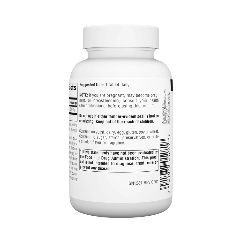 Source Naturals, Taurine, 500 Mg, 120 Tablets
