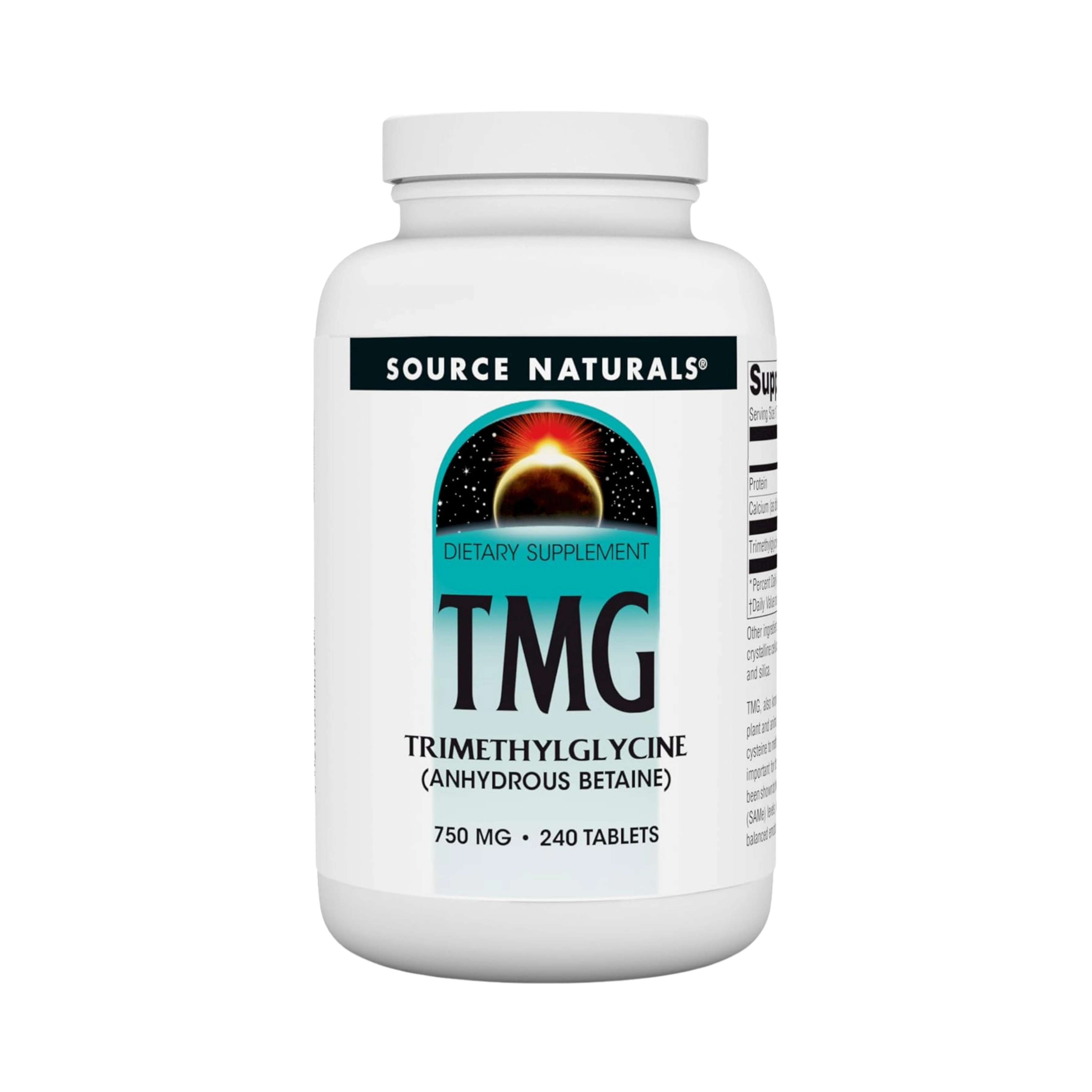 Source Naturals, TMG, 750 Mg, 240 Tablets