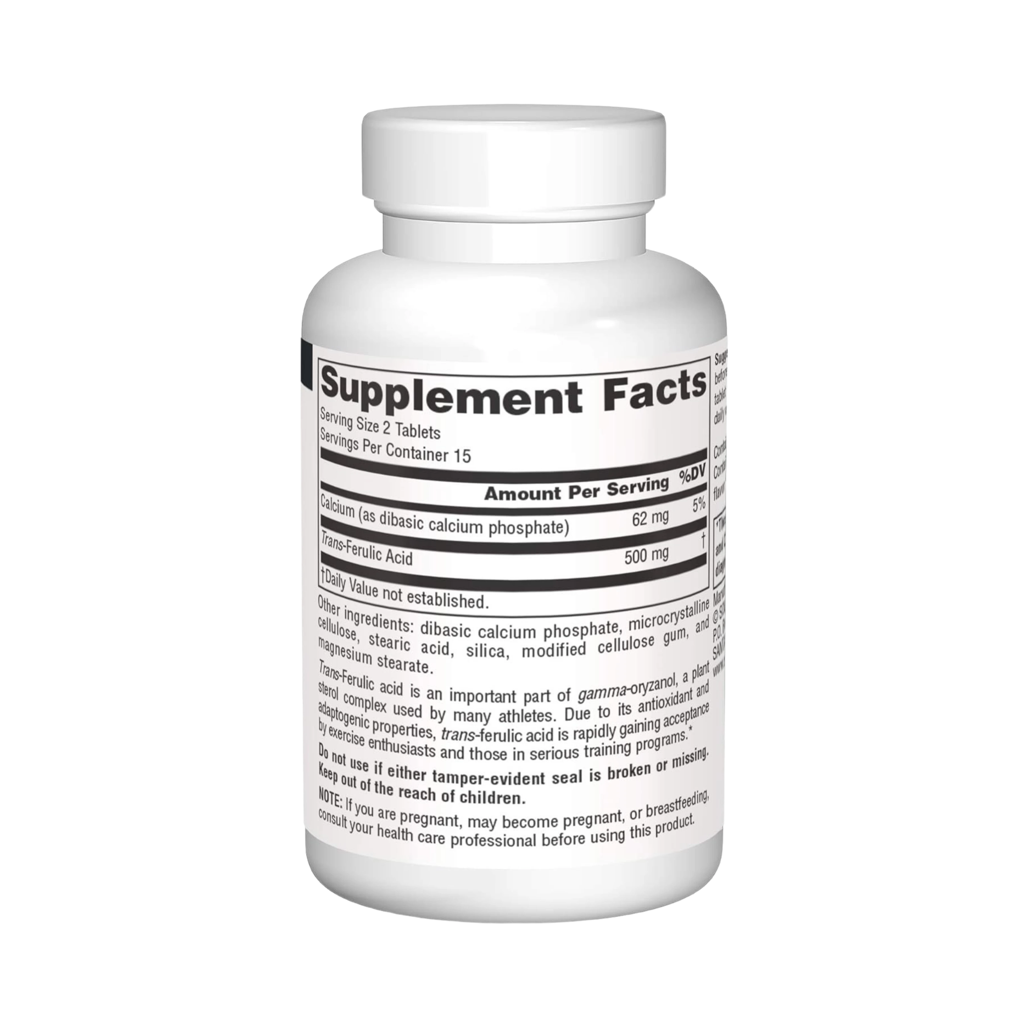 Source Naturals, Trans-Ferulic Acid, 250 Mg, 30 Tablets