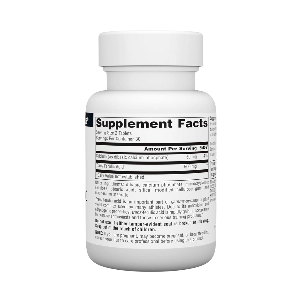Source Naturals, Trans-Ferulic Acid, 250 Mg, 60 Tablets