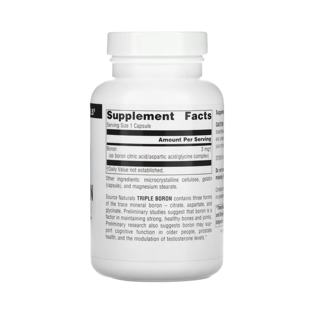 Source Naturals, Triple Boron, 3 Mg, 100 Capsules