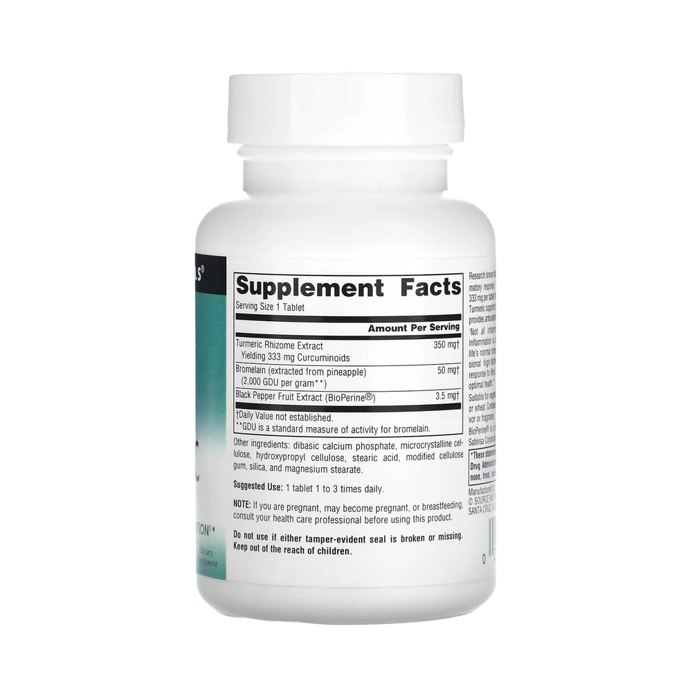 Source Naturals, Turmeric Extract, 100 Tablets